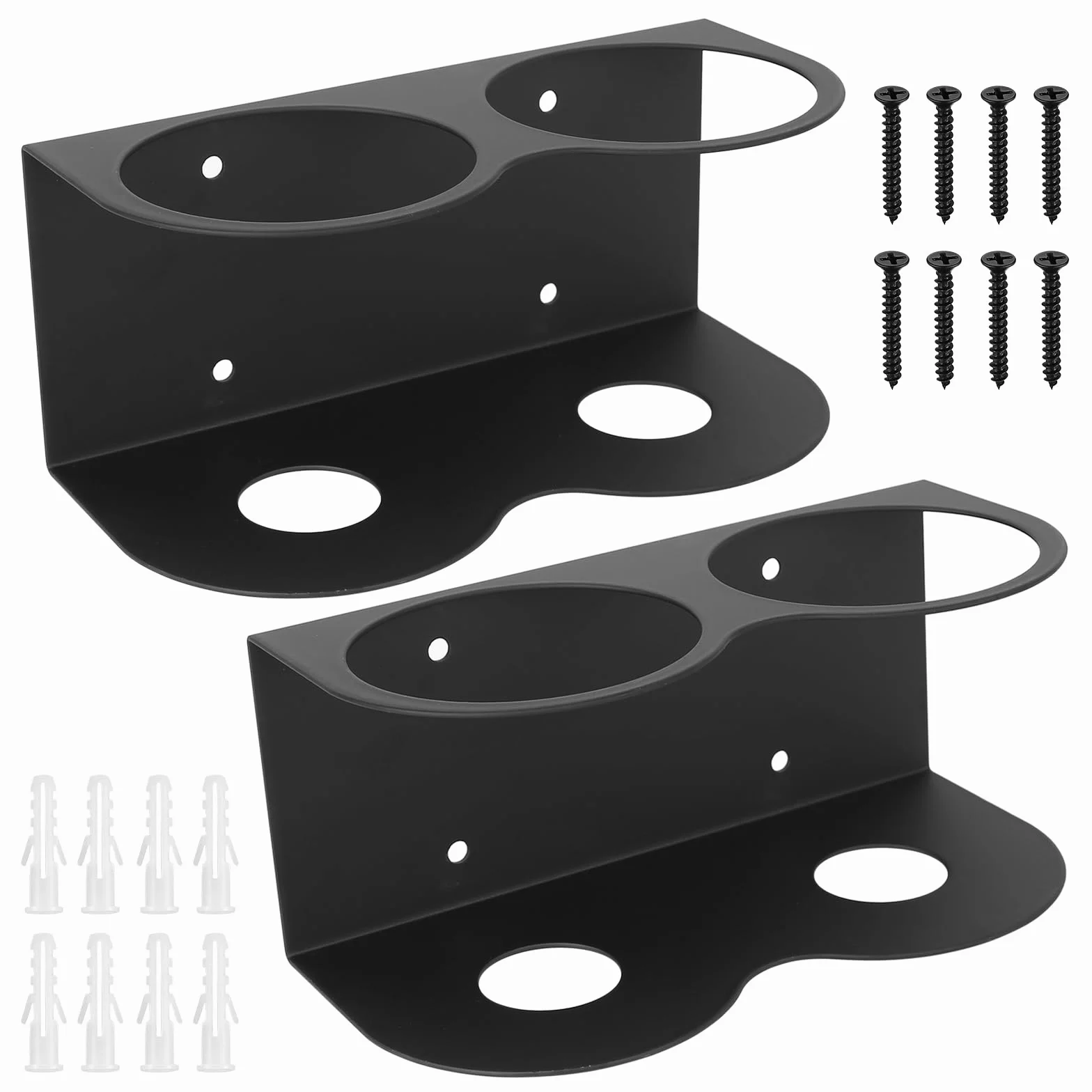 2 Pz Porta Bombolette Spray, Supporto per Bomboletta Spray, Porta Lattine a 2 Slot Montaggio a Parete per casa, garage, officina, accessori per utensili ad aria compressa