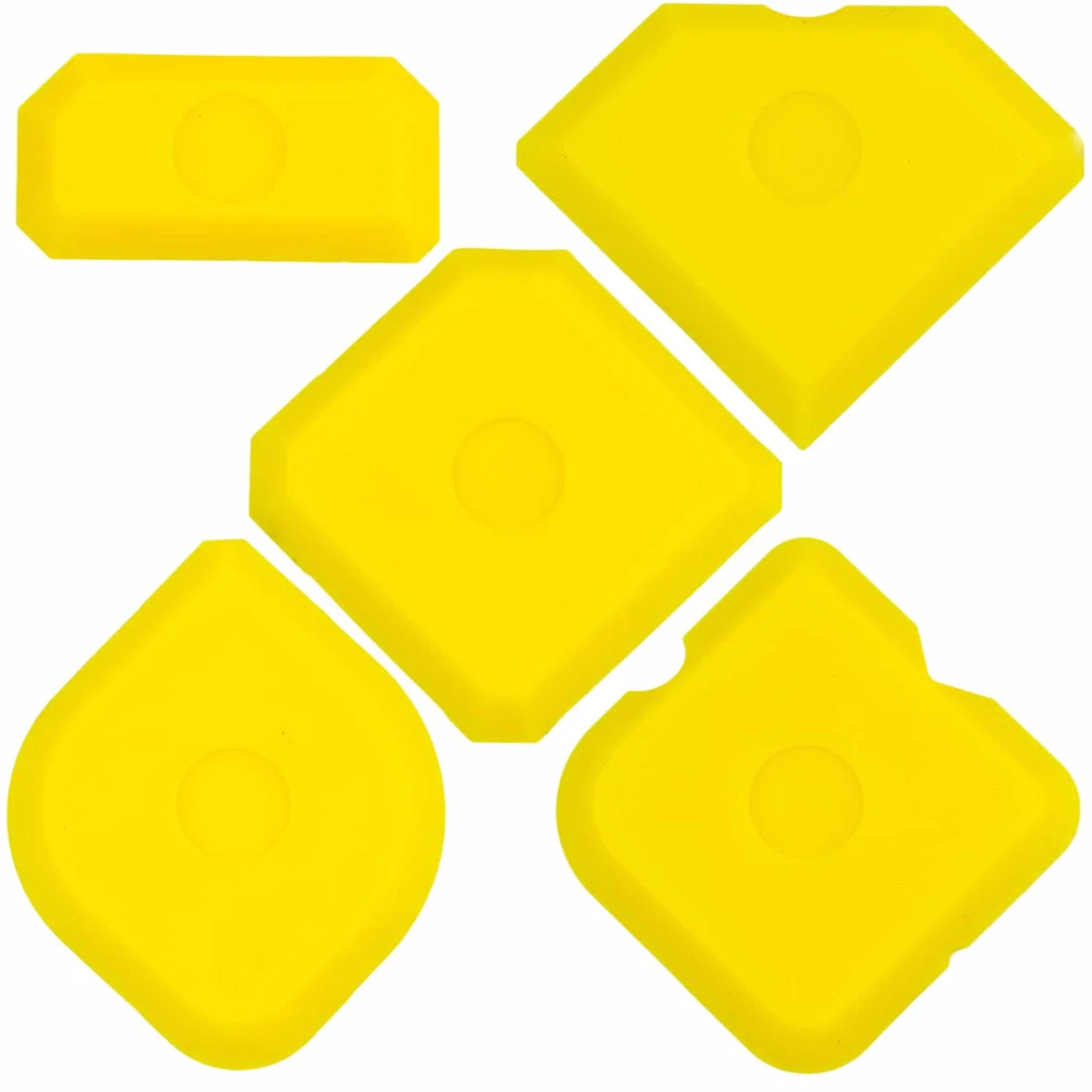 Set di 5 spazzole per fughe, per silicone e acrilico