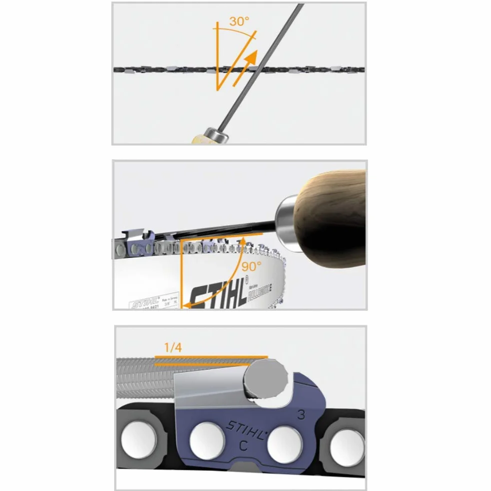 Stihl Rundfeile 56057724006 - Set di 6 punte rotonde per Sägeketten da 1,3 mm, 1/4" e 3/8", 1,3 mm
