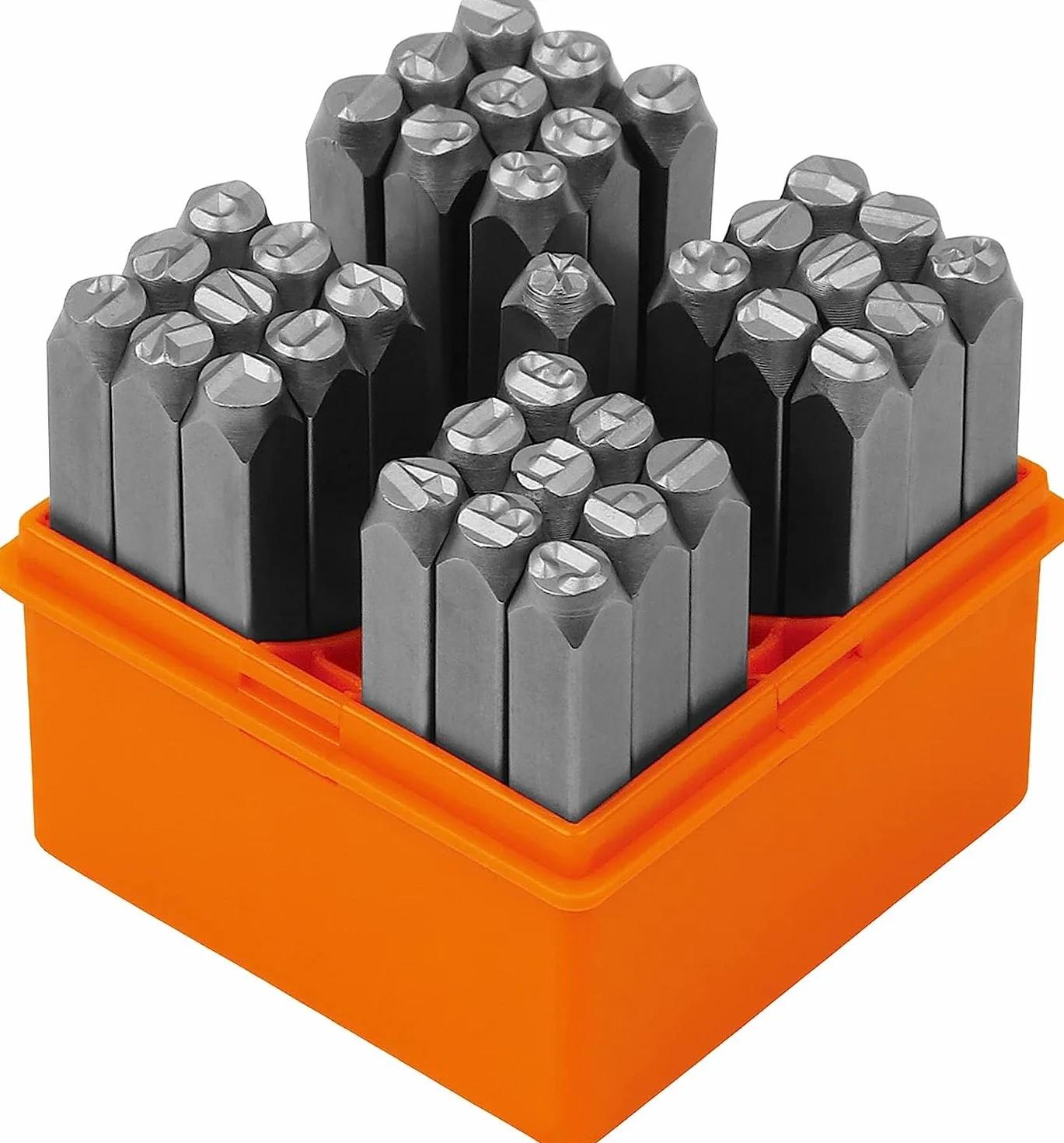 37 pezzi Set di timbri 6 MM (A-Z & 0-9) per metallo, pelle, legno, plastica, gioielli. Scalpello e punzoni per incidere numeri e lettere per artigianato e artigianato