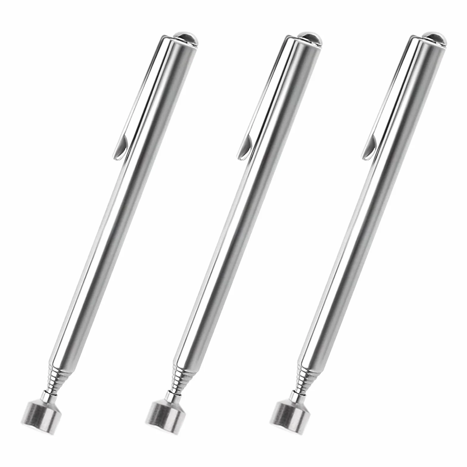 3 Pezzi Calamita Telescopica Penna Calamita da 13 a 64cm Portatile Strumento di Prelievo Magnetico Telescopico per Trovare Bulloni, Dadi, Viti, Pezzi di Metallo