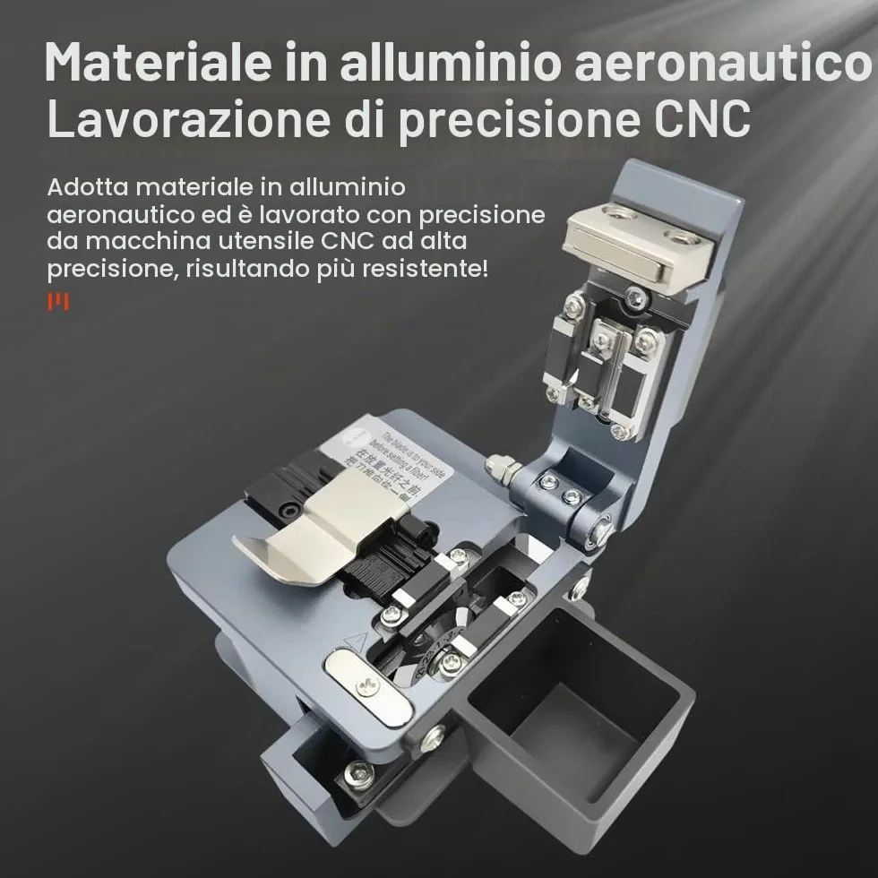 TM20 Fiber Cleaver - Taglierina in fibra 3 in 1 e guida di rimbalzo automatica, ad alta precisione, con protezione in fibra rotta