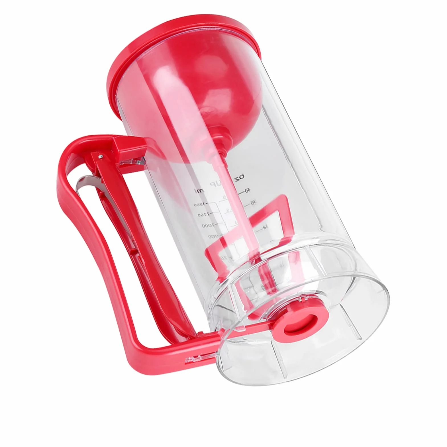 Cocoarm Dispenser per Pastella Automatico, 1200 ml, Mixer Senza Fili per Pancake e Waffle, con Camera Trasparente, Alimentato a Batteria