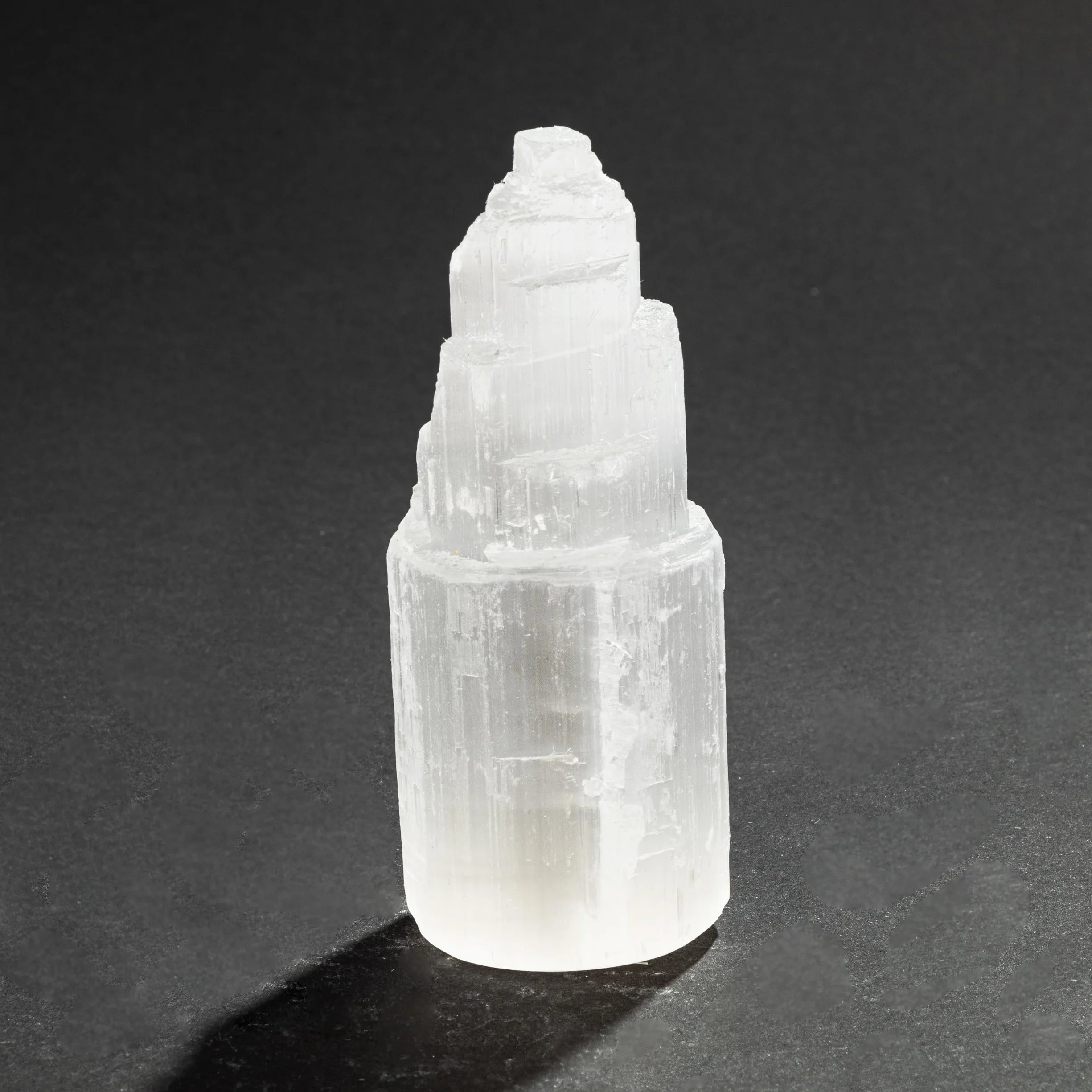 NKlaus Torre di cristallo di selenite naturale 10cm Meditazione Gemma Cristallo di quarzo