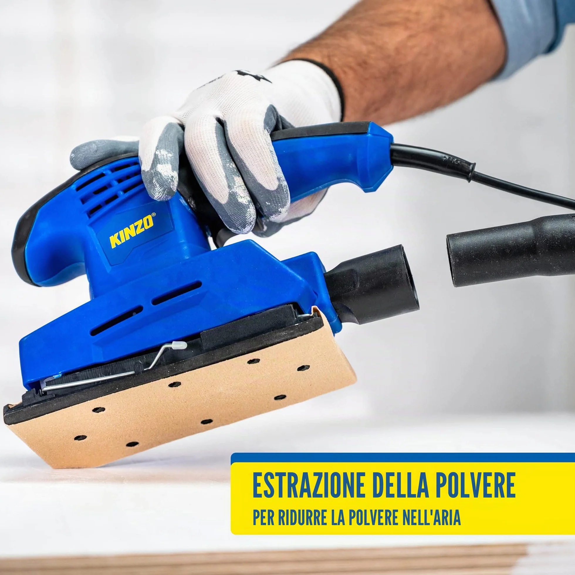Kinzo Levigatrice orbitale 230 V Lavorazione del legno