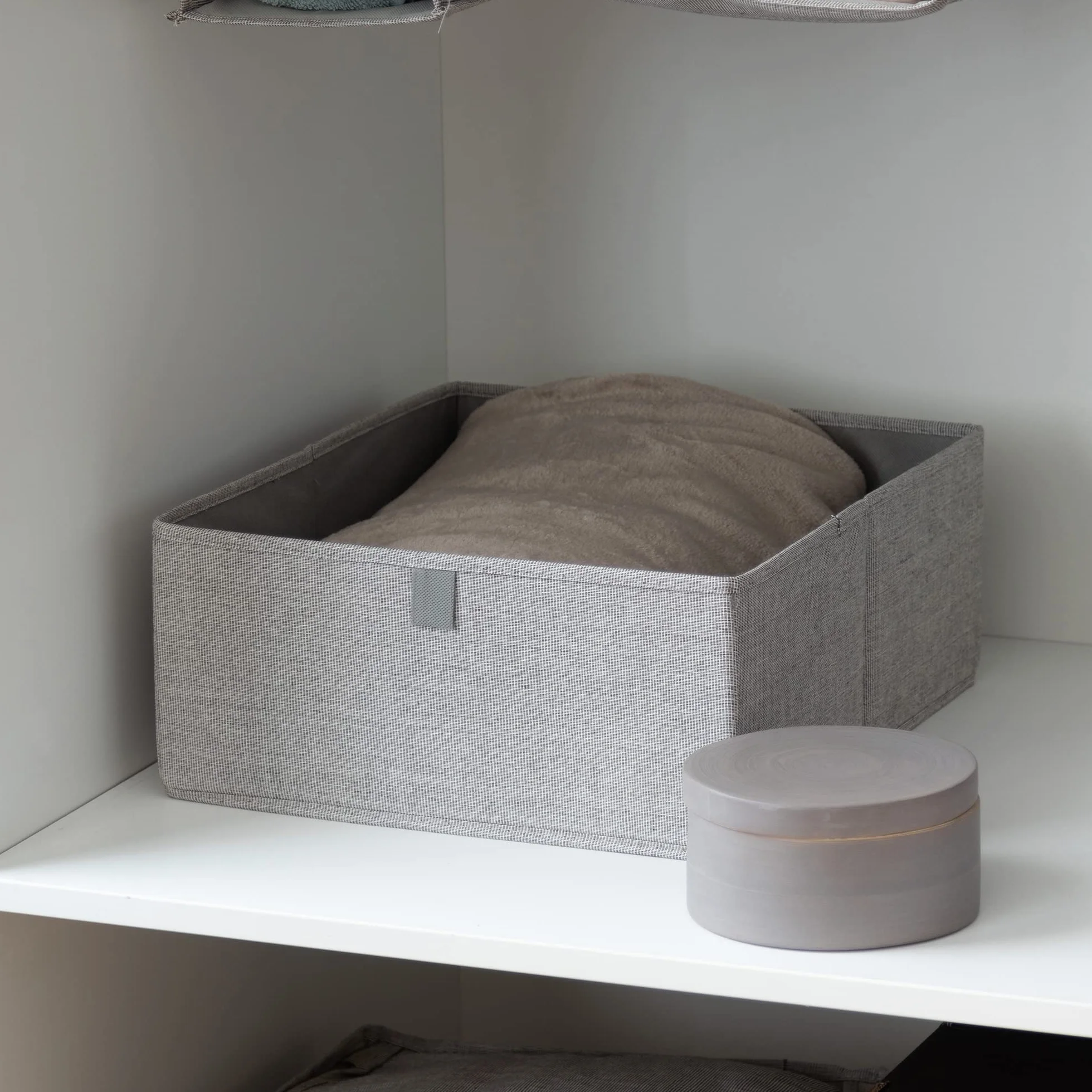OXFORD Compactor Cesto Organizer XL Tessuto Oxford Cartone Grigio