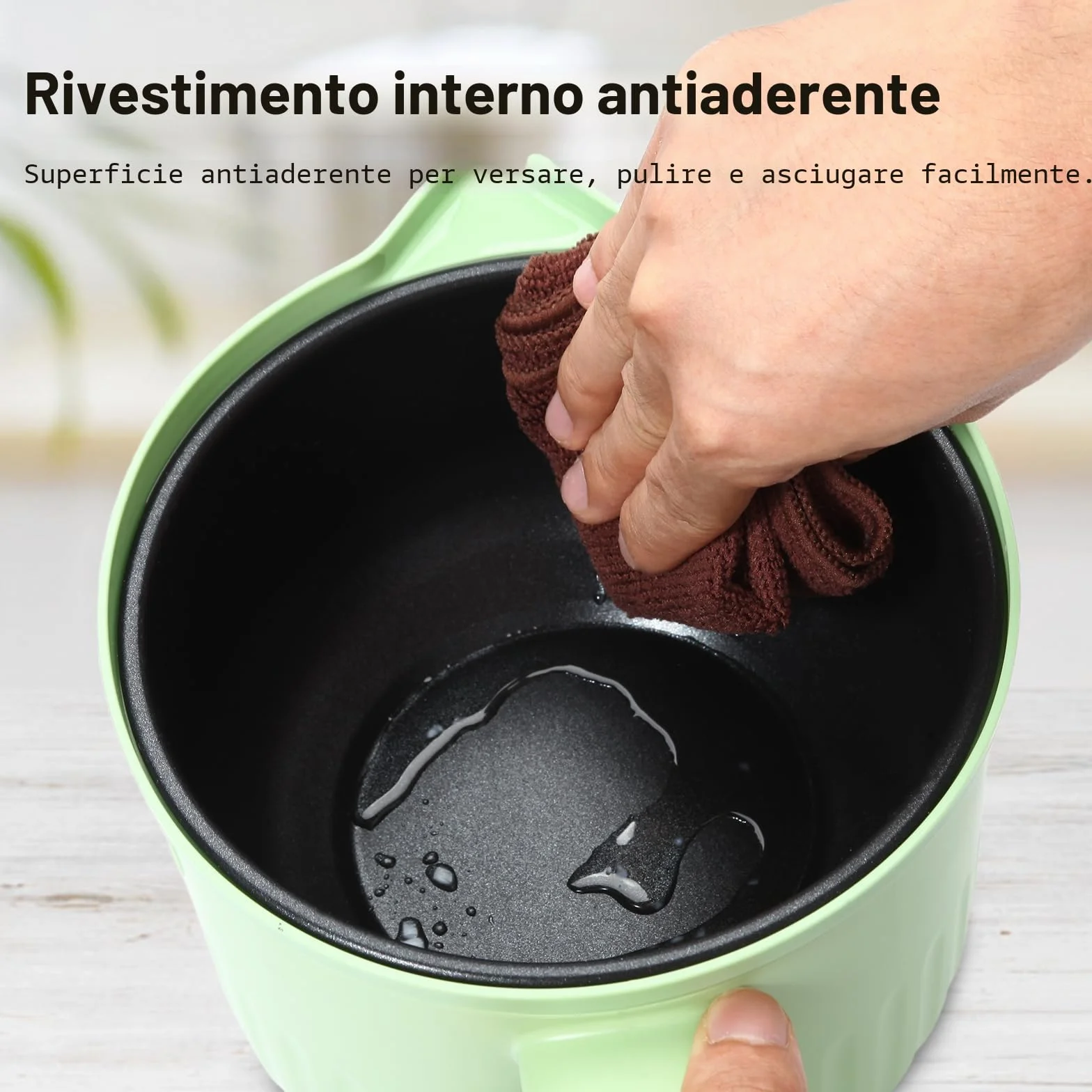 Bienslys Pentola sciogli cera elettrica 1,5 L con touchscreen digitale, rivestimento antiaderente e controllo preciso della temperatura – Ideale per candele, saponi, cera fusa e progetti fai-da-te.