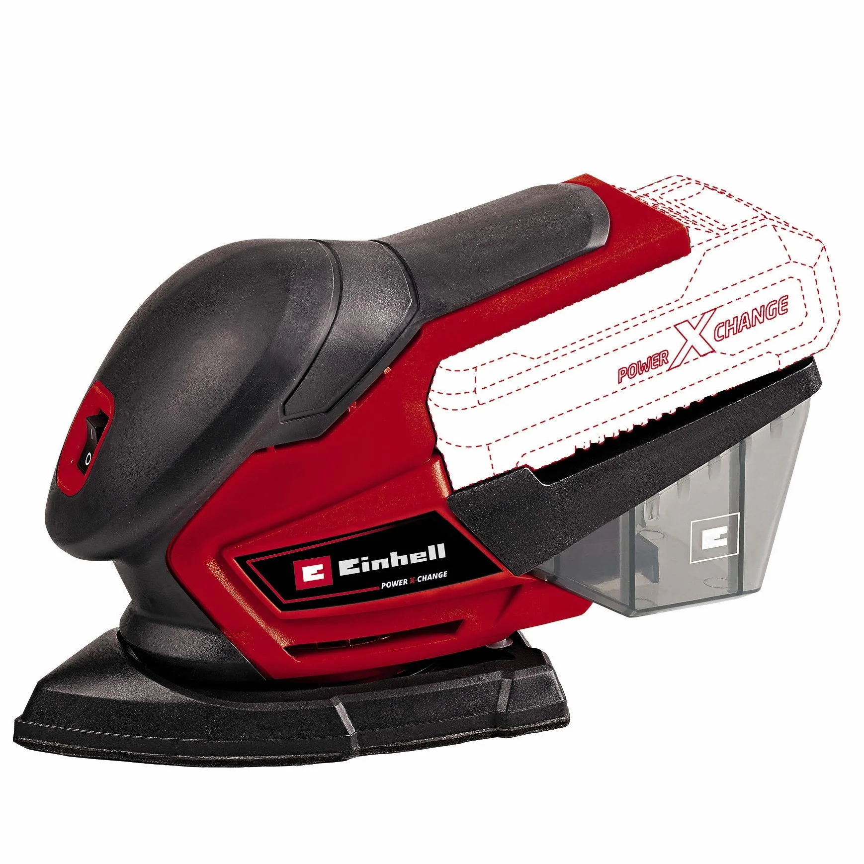 Einhell TE-OS 18/150 Li Solo Levigatrice orbitale a batteria Power X-Change 18V 24000 oscillazioni 1.6 mm