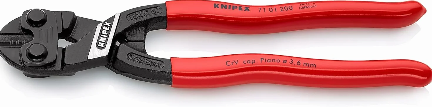 KNIPEX CoBolt Tronchese a doppia leva rivestiti in resina sintetica 200 mm, 71 01 200