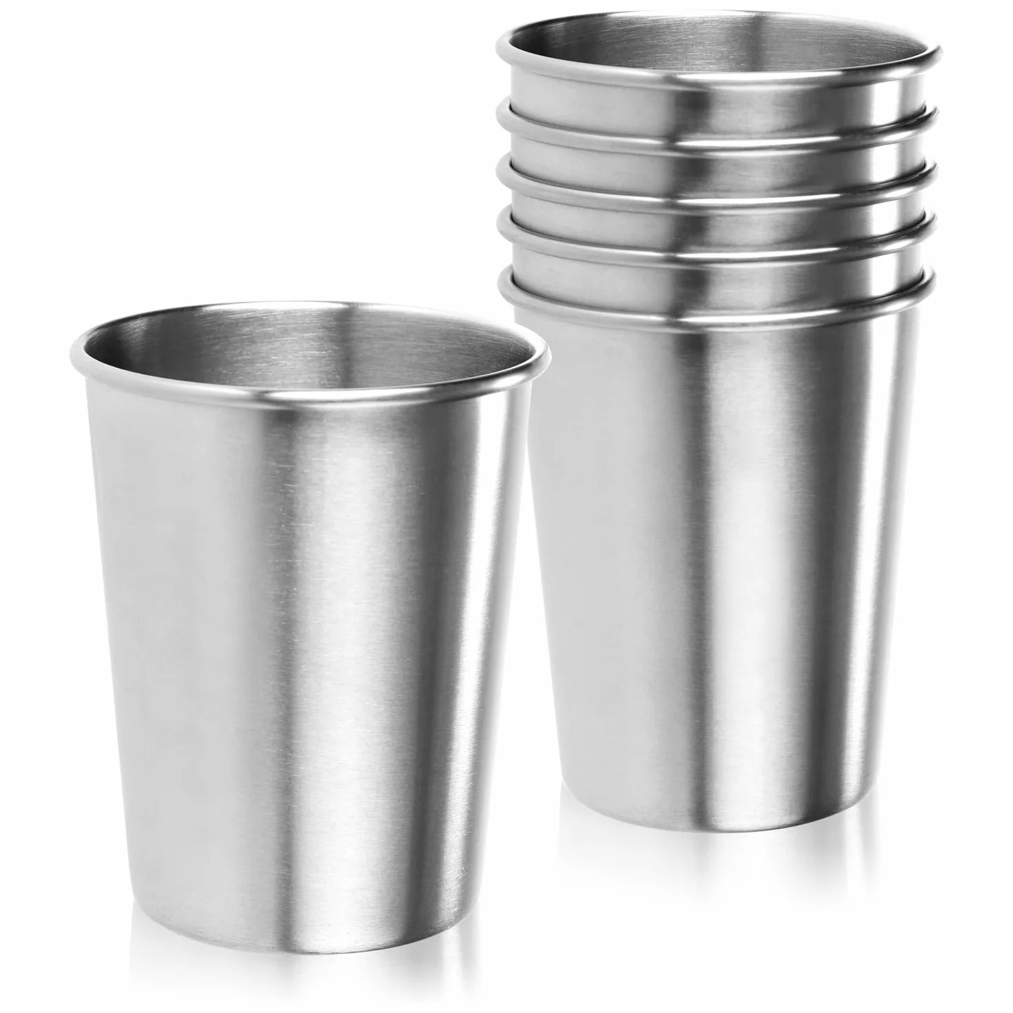 Bicchieri in acciaio inox 250 ml set da 6 bicchieri da campeggio infrangibile senza BPA