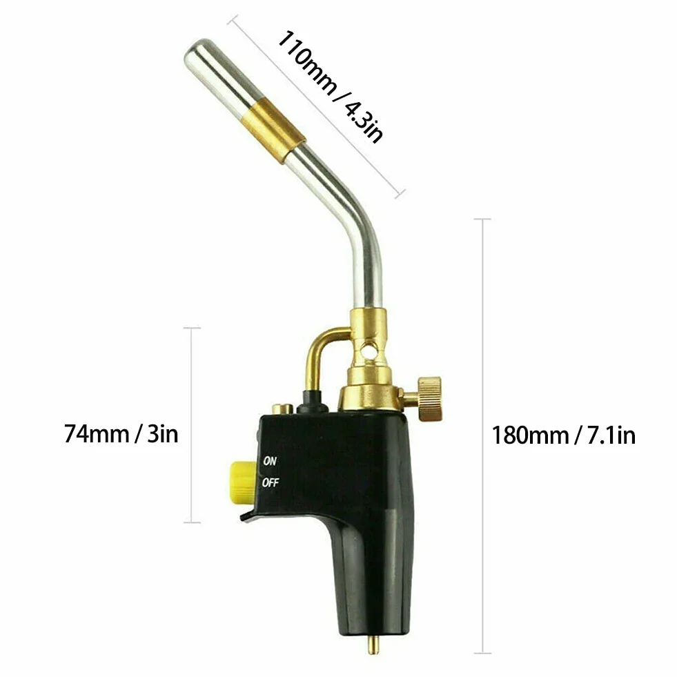 MAPP - Torcia a propano Weytoll per saldatura idraulica, portatile, ad alta temperatura, per saldatura, idraulica, brasatura professionale (senza gas)