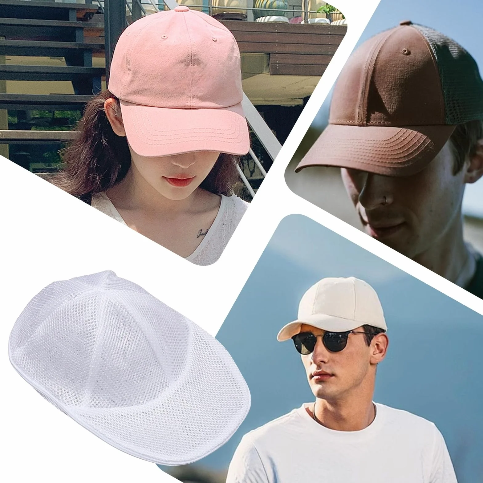 Rondella per Cappelli da Baseball Pieghevole, Pulitore per Lavatrice e Lavastoviglie