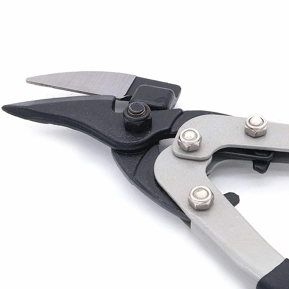 NUZAMAS Cesoie resistenti per latta, taglio dritto, taglierine sottili per lamiera di acciaio, taglio industriale dei metalli, 27 cm