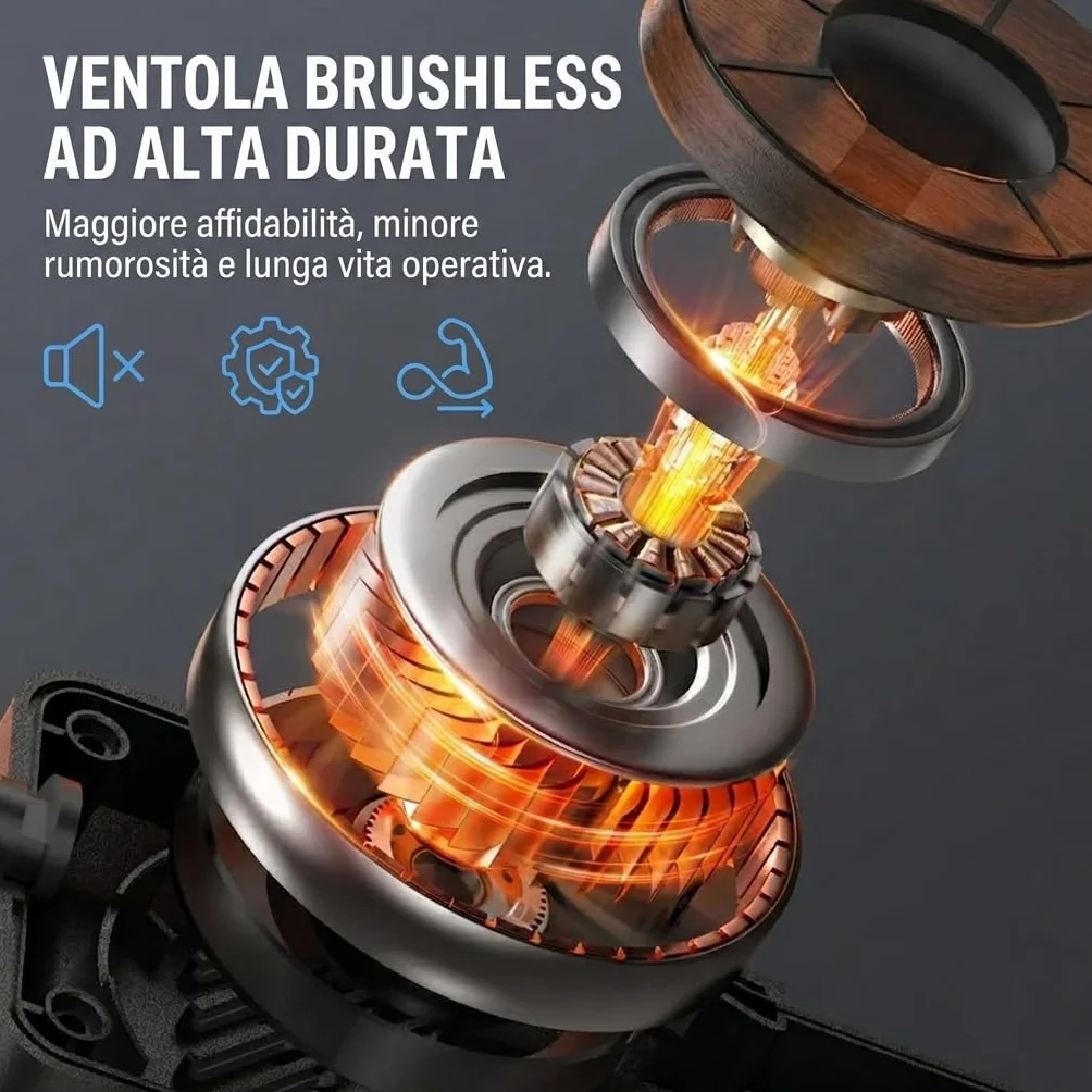 Pistola ad Aria Calda 550W con Controllo PID e Display LCD – Stazione di Saldatura Professionale per Elettronica SMD, 3 Preset, Smart Sleep, Flusso Aria Regolabile