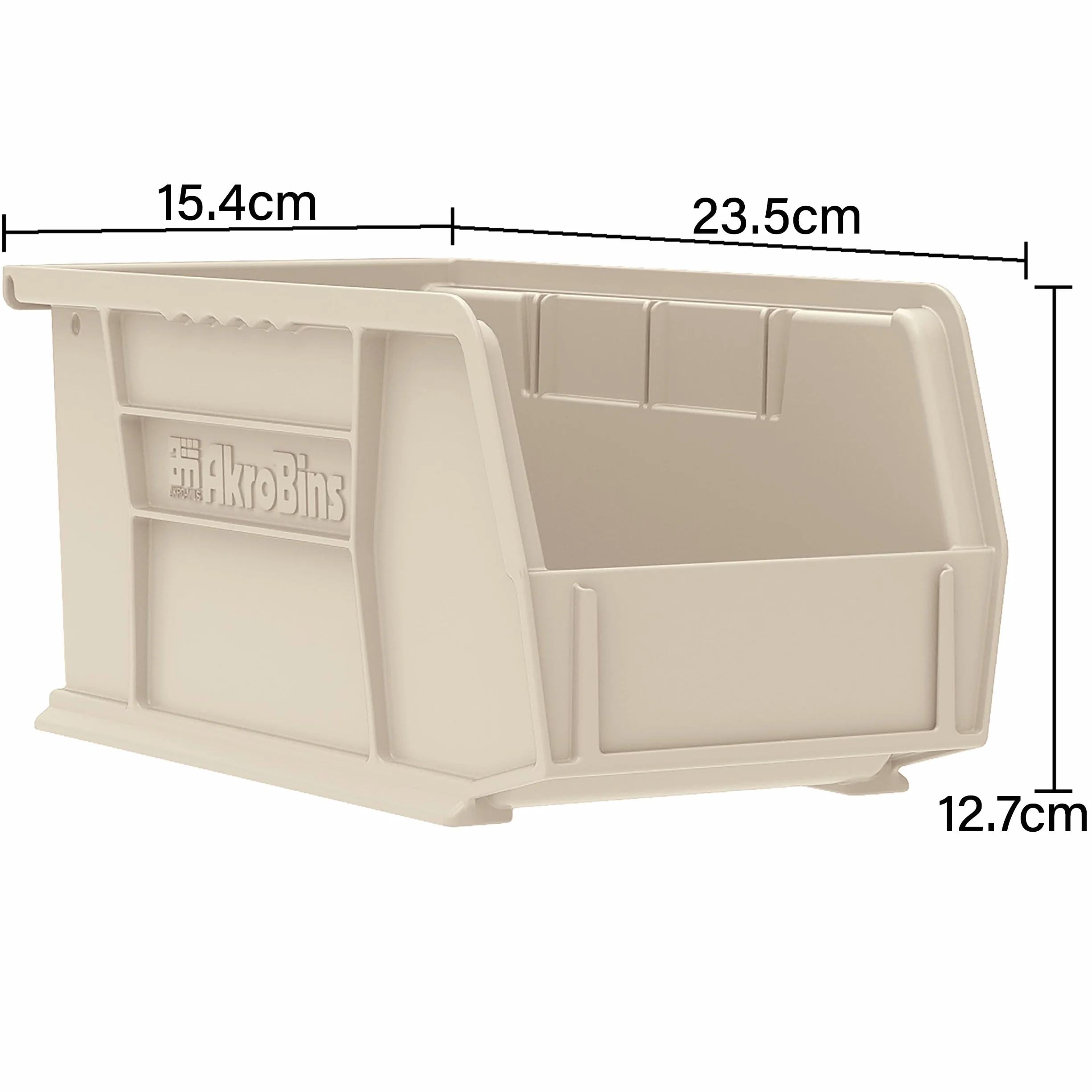 Akro-Mils 30237 AkroBins Plastic Storage Bins, Stackable, 23,5x15,2x12,7 cm, Blue, 12-Pack