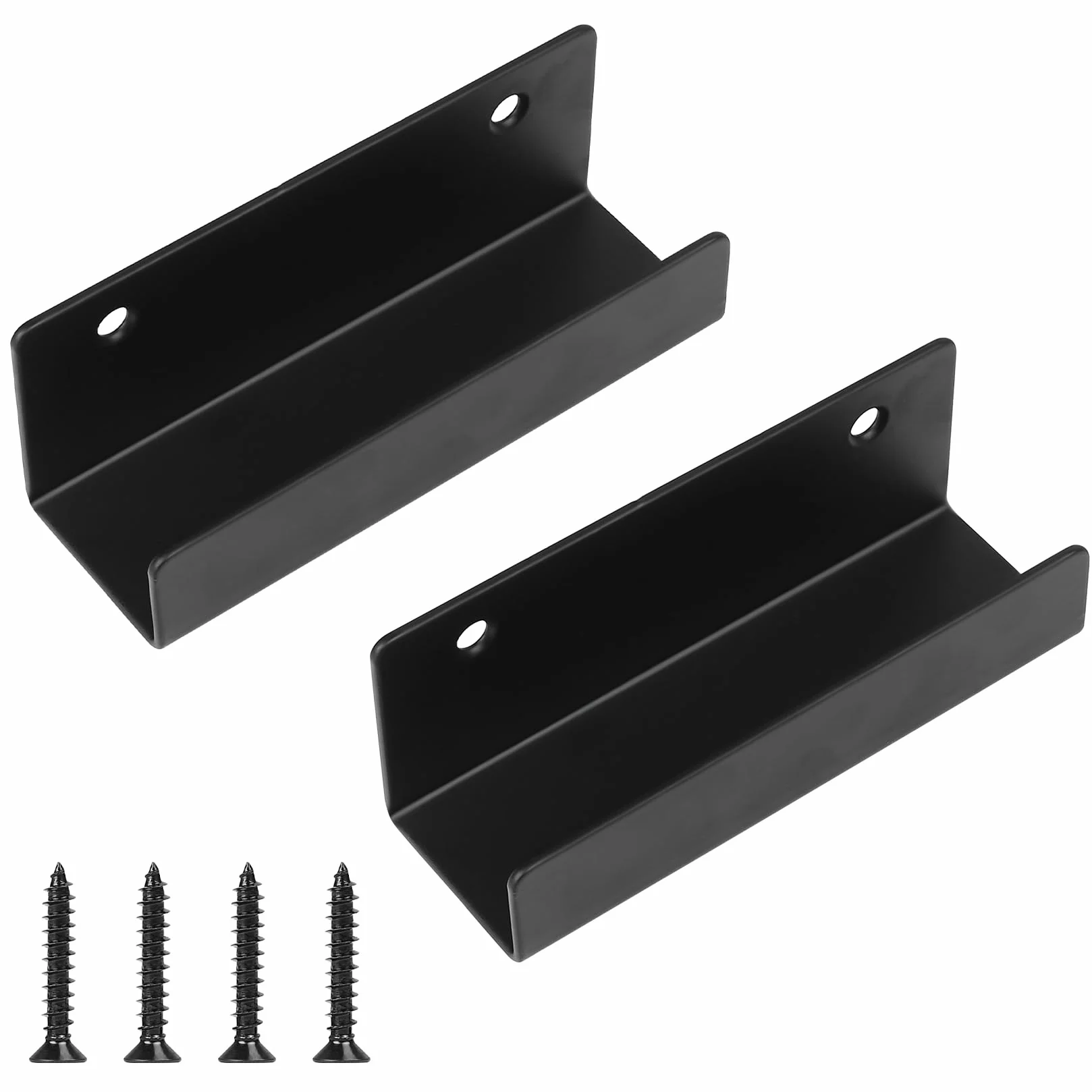 Ganci Pesanti, 2 pezzi Staffe a U, Ganci da Muro, Staffe di 125mm per piastrelle di ceramica, Supporti per attrezzi da parete in metallo per cucina, bagno, garage