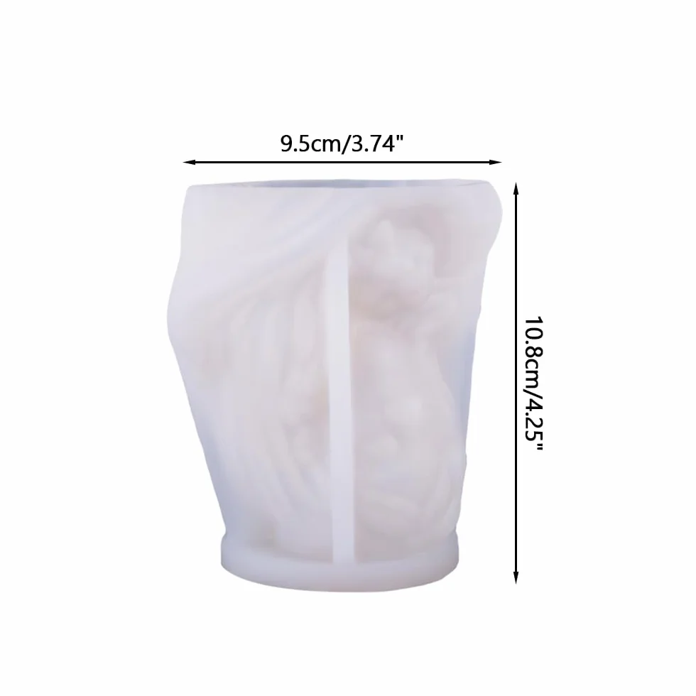 Stampi in Silicone per Statuette Religiose, 3D Stampo per Candele per Pasqua, Stampi per Decorazioni per la Casa e Creazione di Candela Fai Da Te, Decorazione di Torte e Sapone