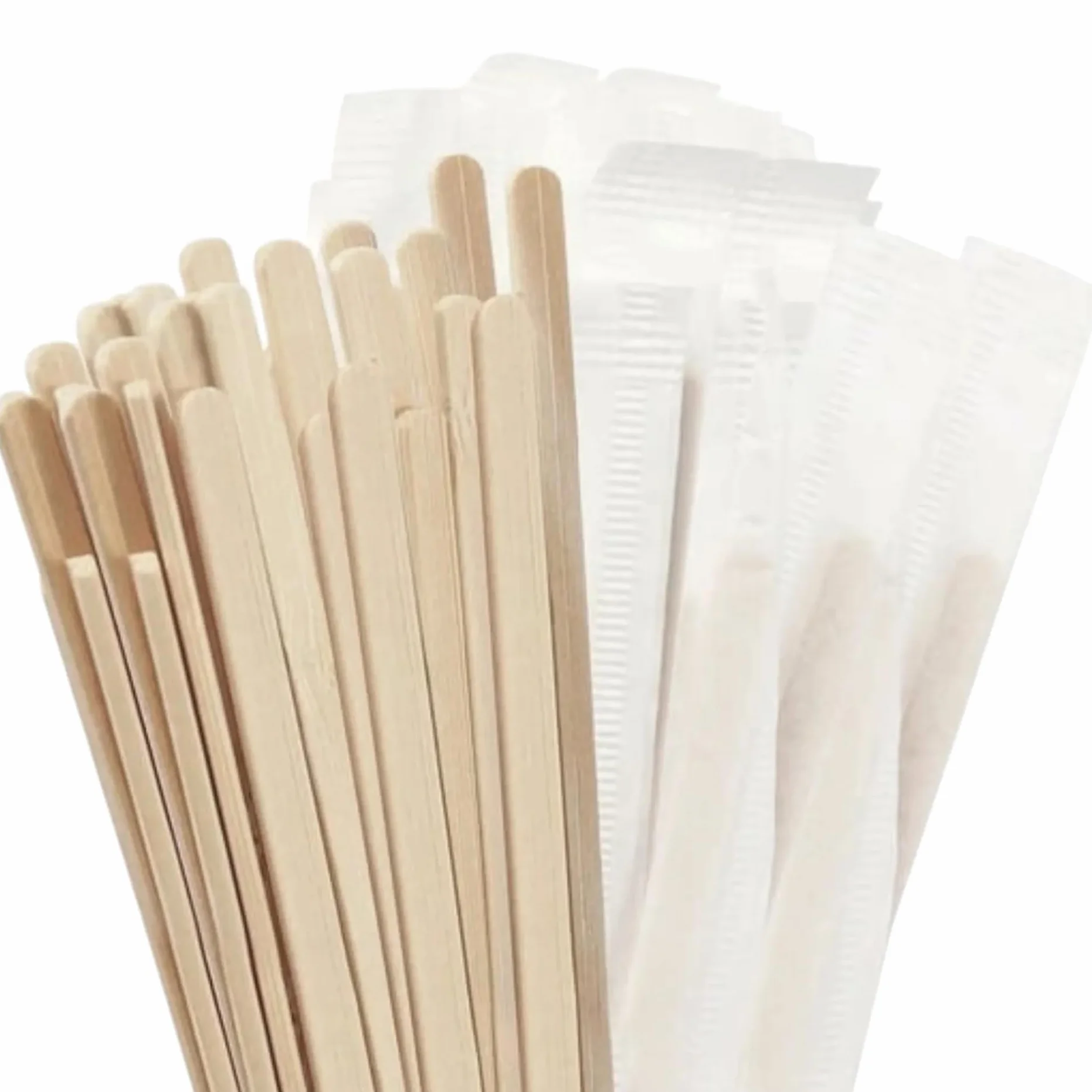 Bacchette da caffè in legno 14 cm 500 pezzi biodegradabili