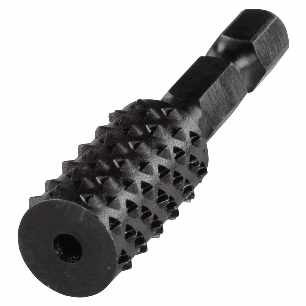 Raspa profilata wolfcraft per legno - 4376000 - cilindrica - per preparare incavi e per una rapida asportazione di materiale - gambo esagonale