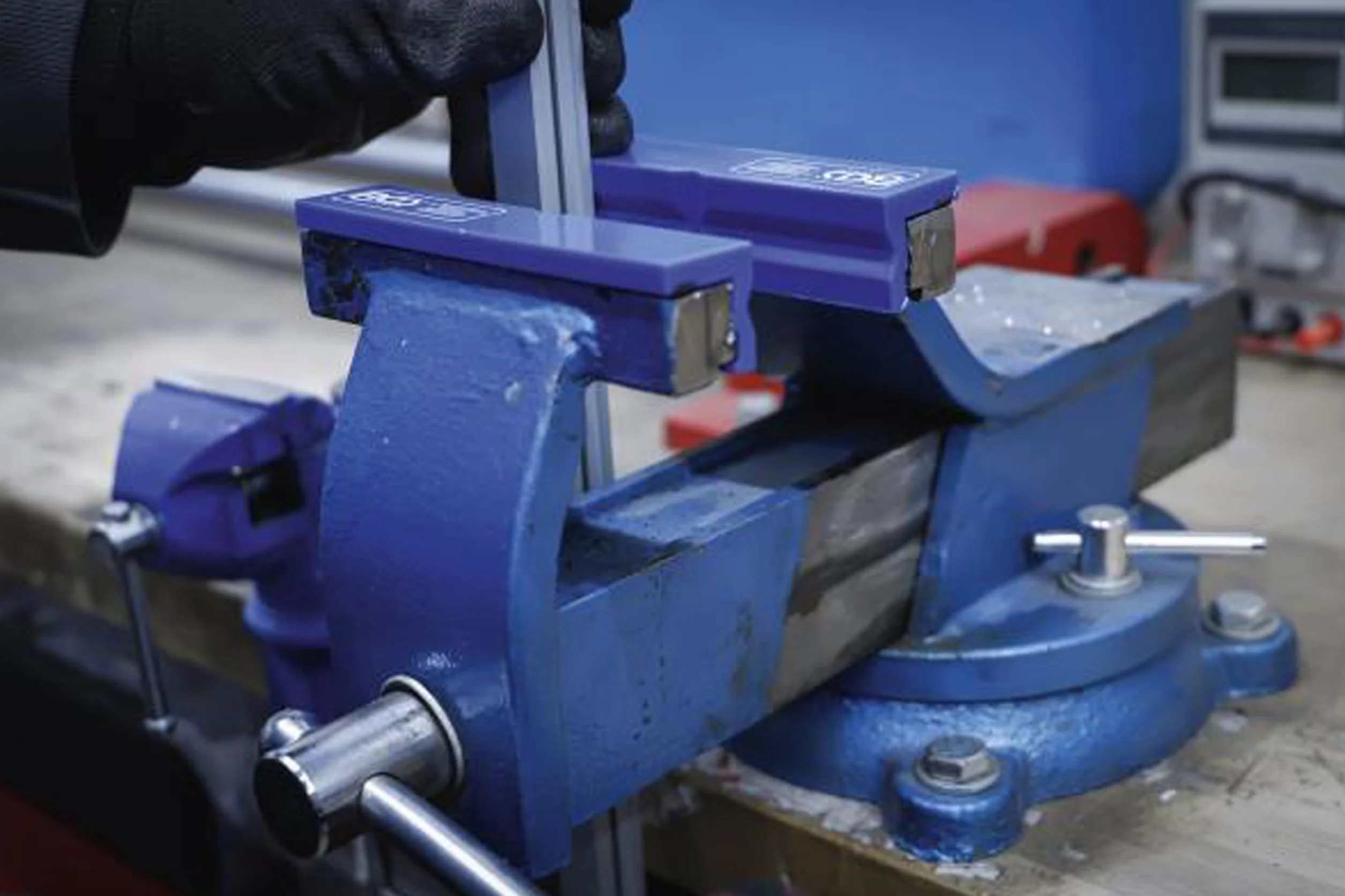 BGS 3046 | Coppia copriganasce per morsa da banco | plastica | larghezza 125 mm | 2 pz.