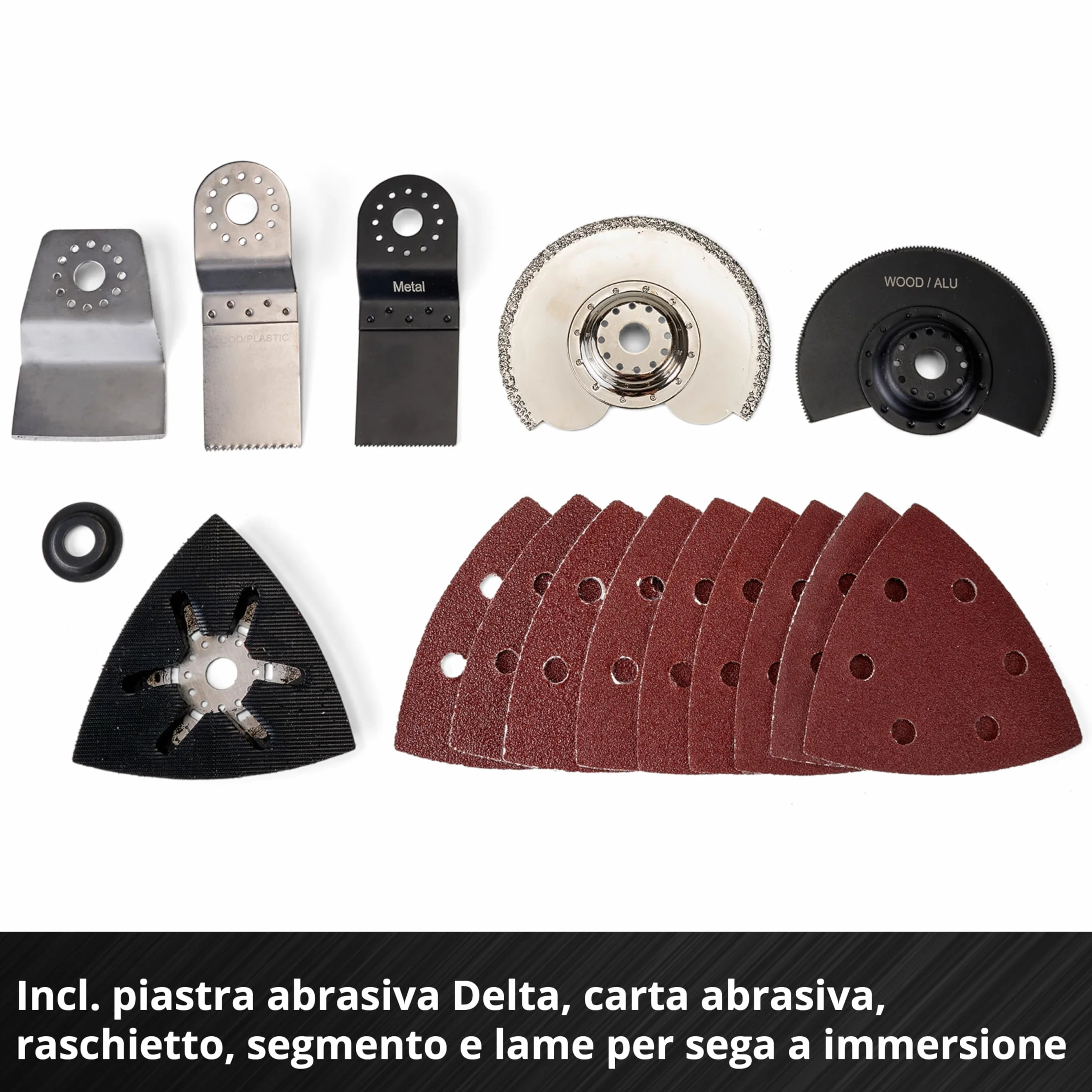 Einhell Utensile Multifunzionale a Batteria Varrito Nero Rosso
