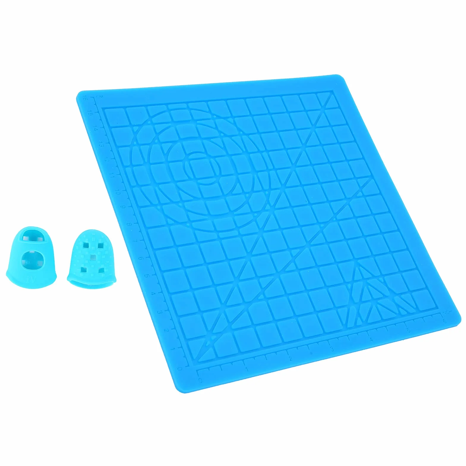 WNSC Strumento per Il Disegno della Penna 3D, Tappetino per Penna per Stampa 3D Pratico multiformato con Modelli di Base Tappi per Le Dita per Stampante 3D per Adulti per Bambini