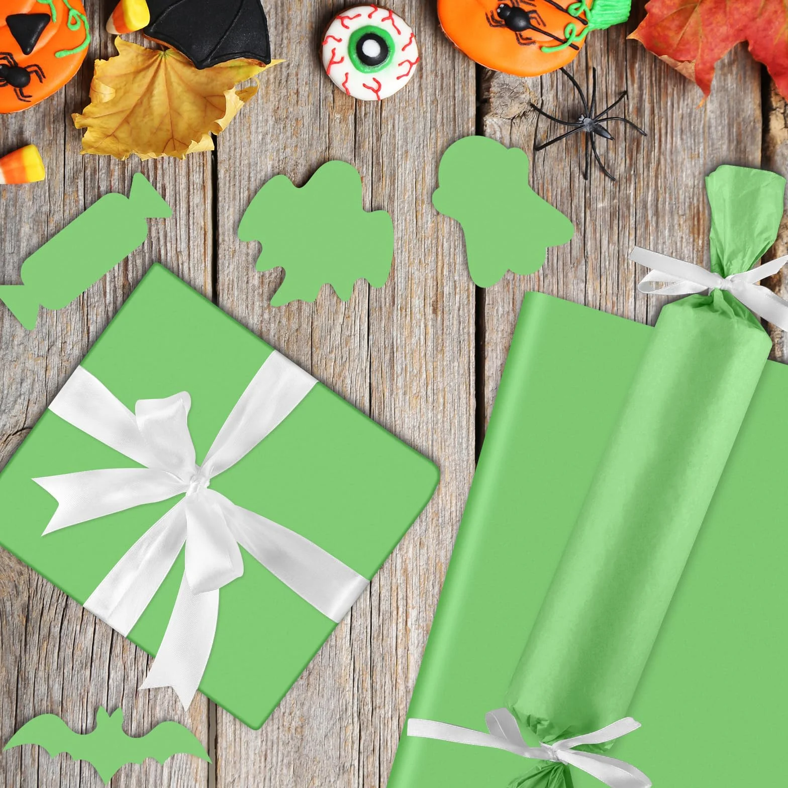 CHRORINE 50 fogli carta velina verde multicolore confezione regalo artistica