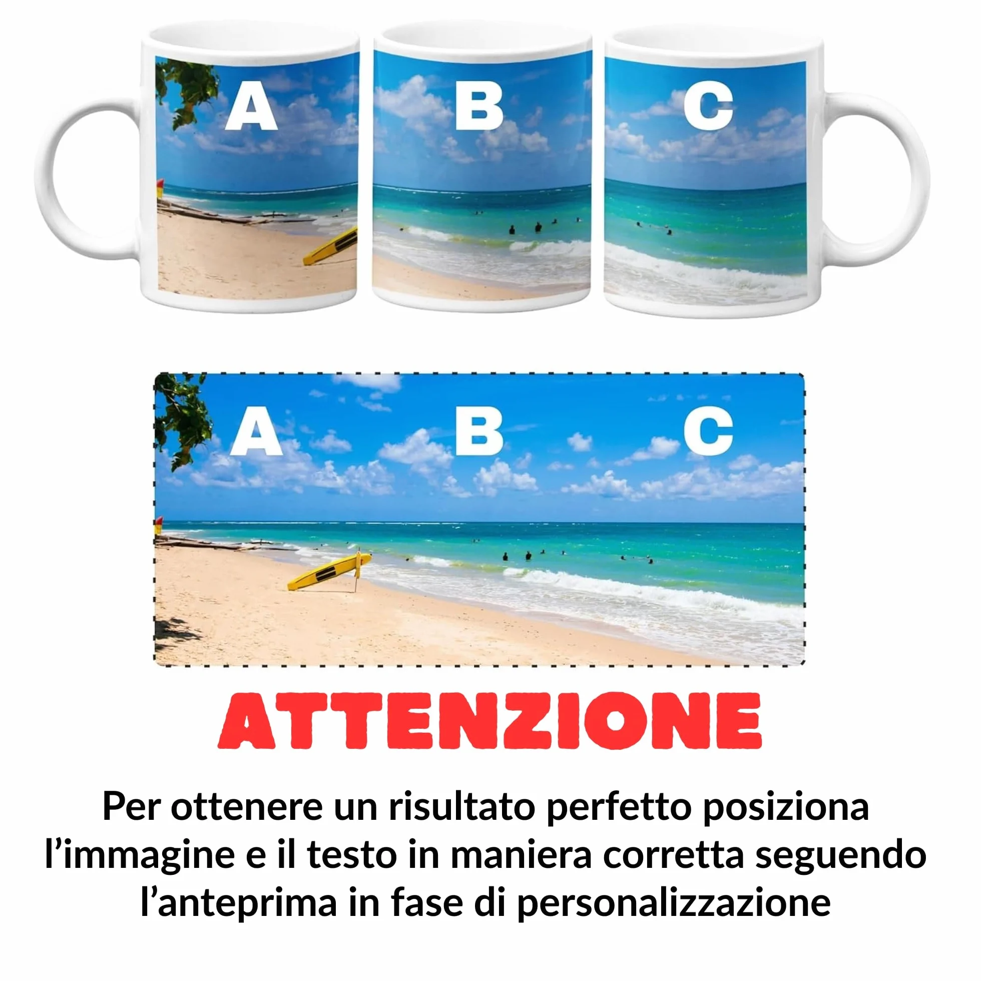 Tazza Personalizzata con Stampa Foto in Ceramica 100% Made in Italy, Idea Regalo per Ogni Occasione