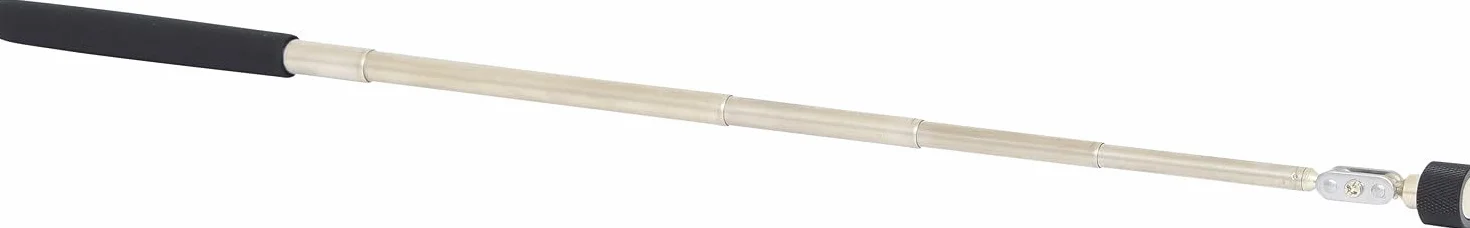 KS Tools 550.1003 Magnete Asta Telescopica in V2A, Fino a 5 Kg, con Testa Orientabile, con Protezione in Gomma, 130-675 mm