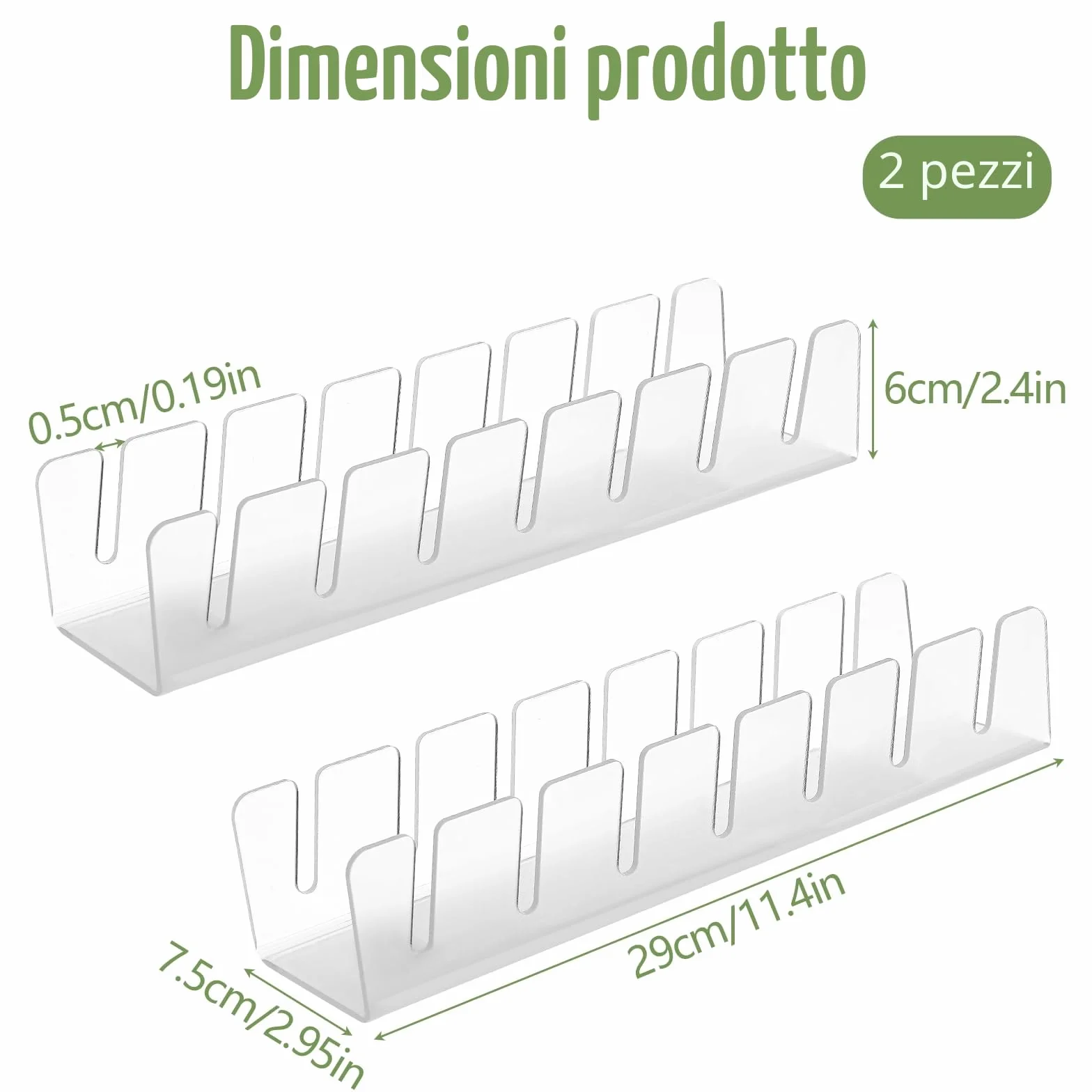 Kasanni 2 pezzi porta cappelli Acrilico organizer per cappelli da baseball da armadio