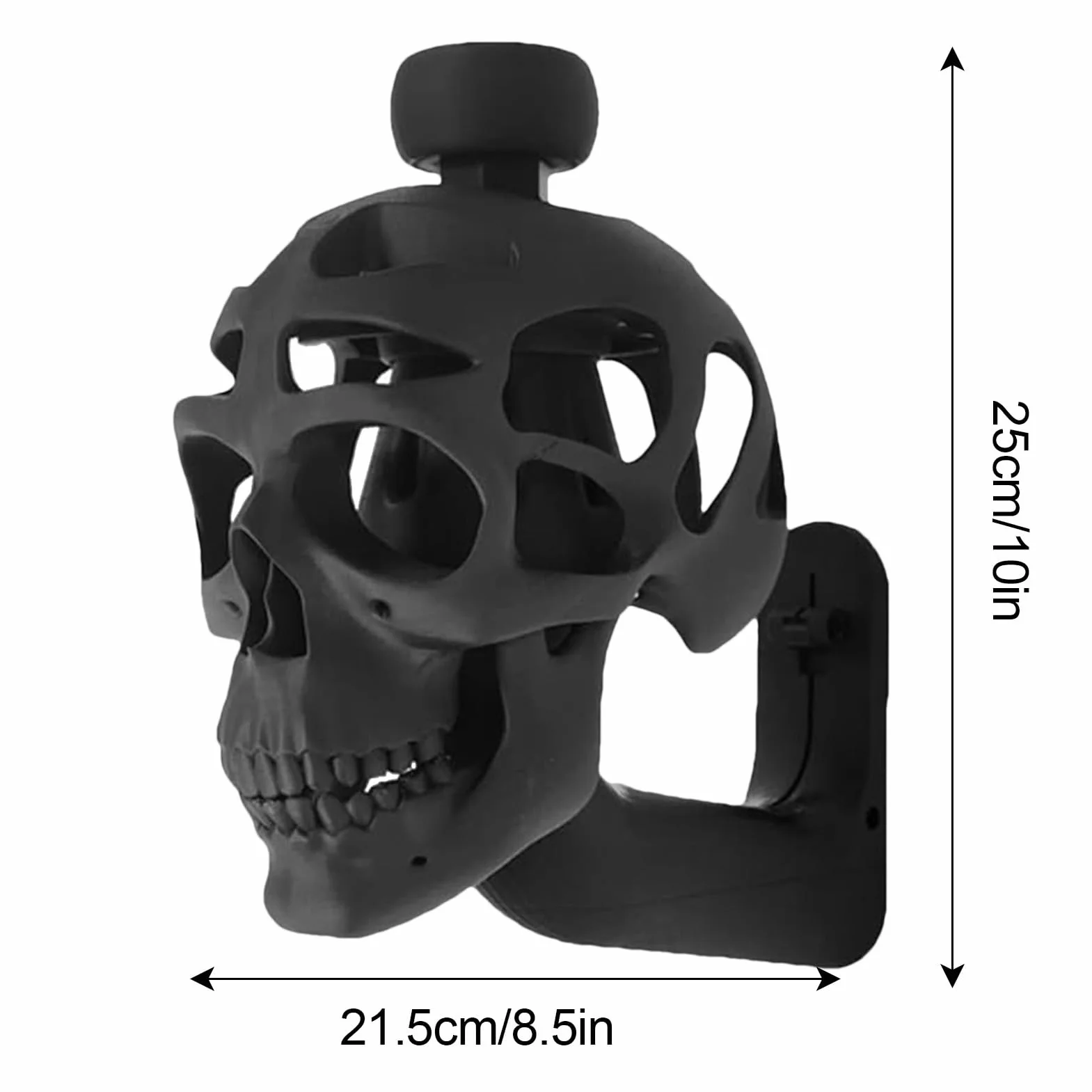 Supporto per casco a forma di teschio, supporto da parete per casco da moto, espositore creativo per casco da moto, decorazione domestica, accessori per moto
