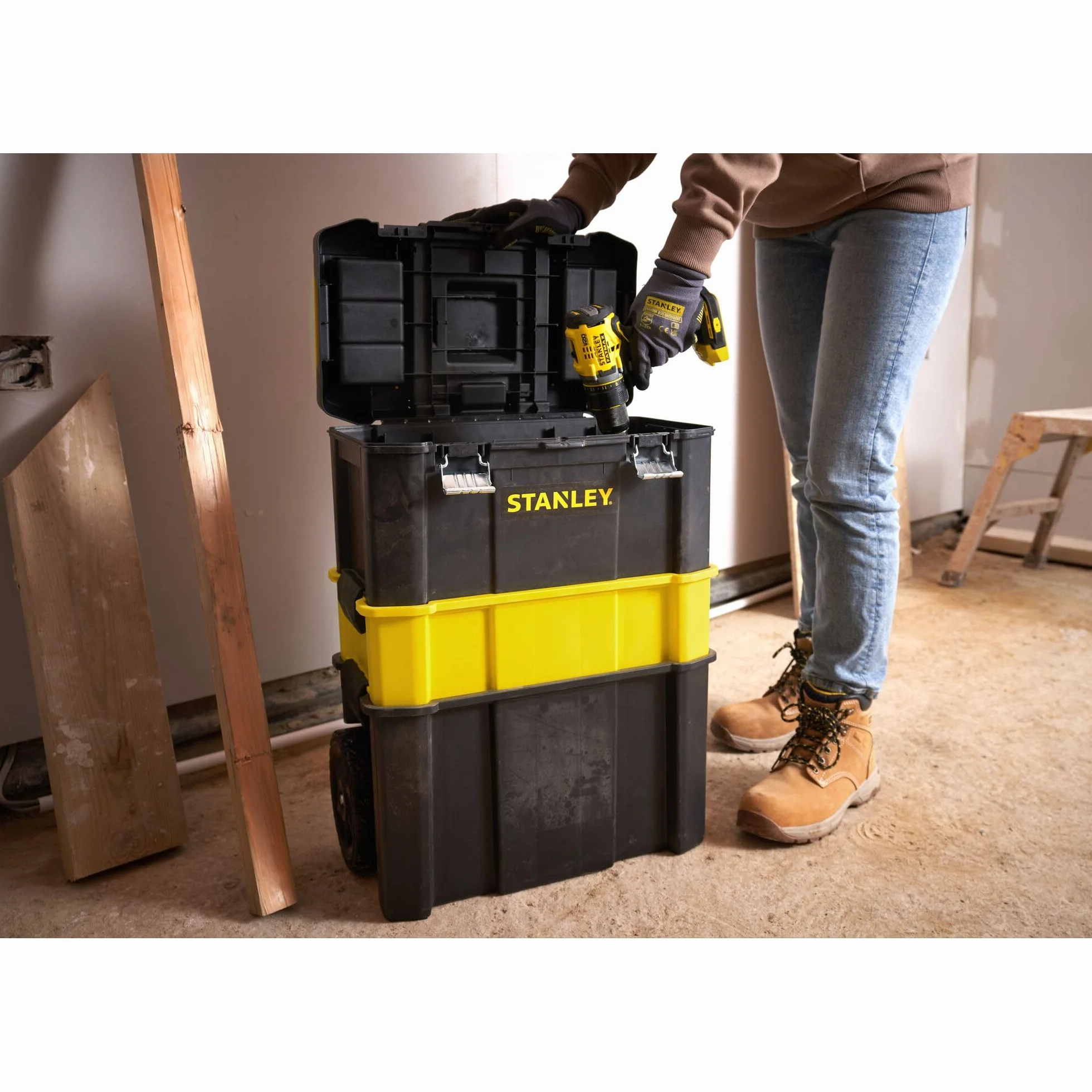 STANLEY Essential Rolling Workshop Toolbox 3-in-1 STST1-80151