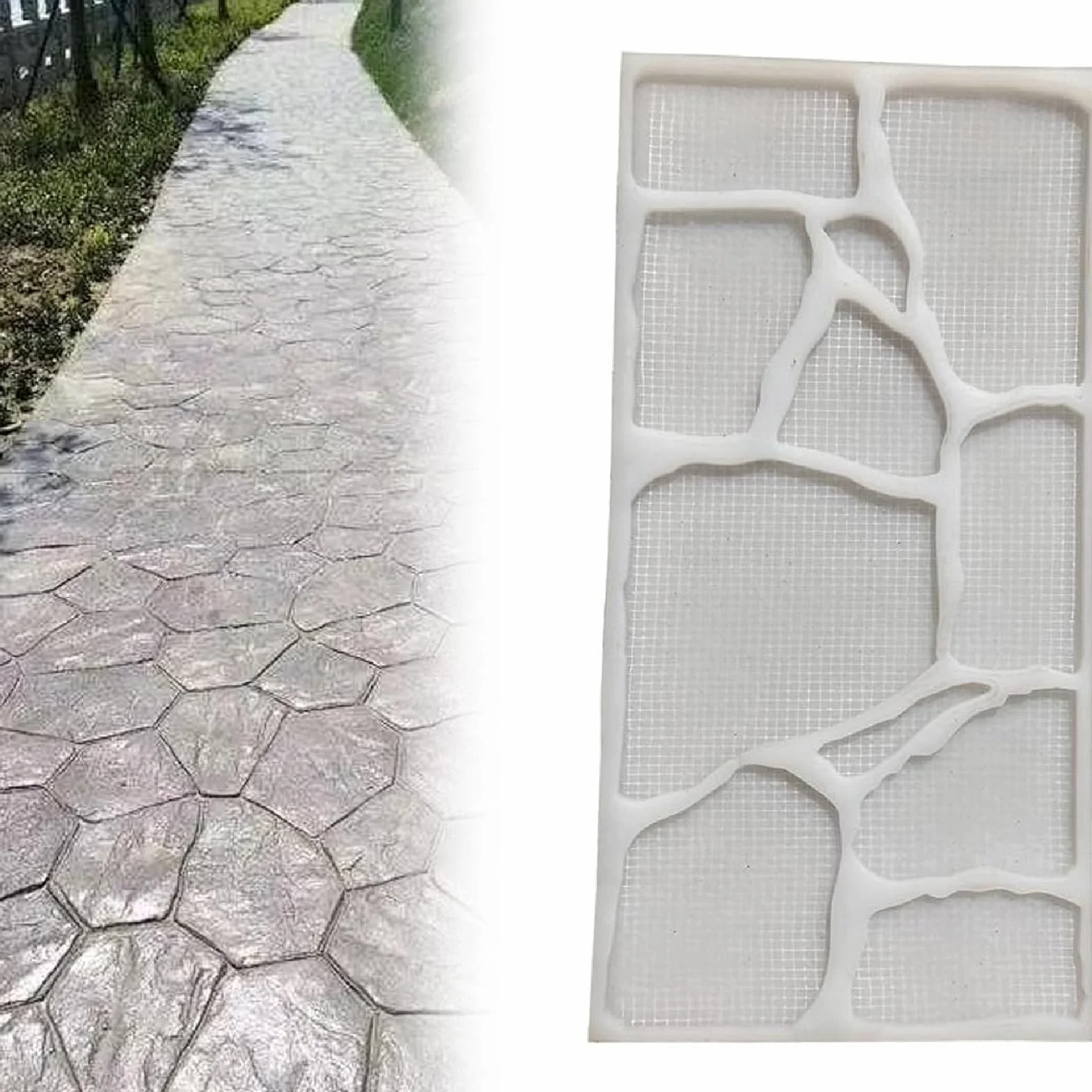 Stampis per pavimentazione,Stampo Pavimento,Stampo per Pavimentazione in Cemento,Non Si rompe Facilmente,Non Si deforma Facilmente,per pavimentazione,terrazzo,bricolages