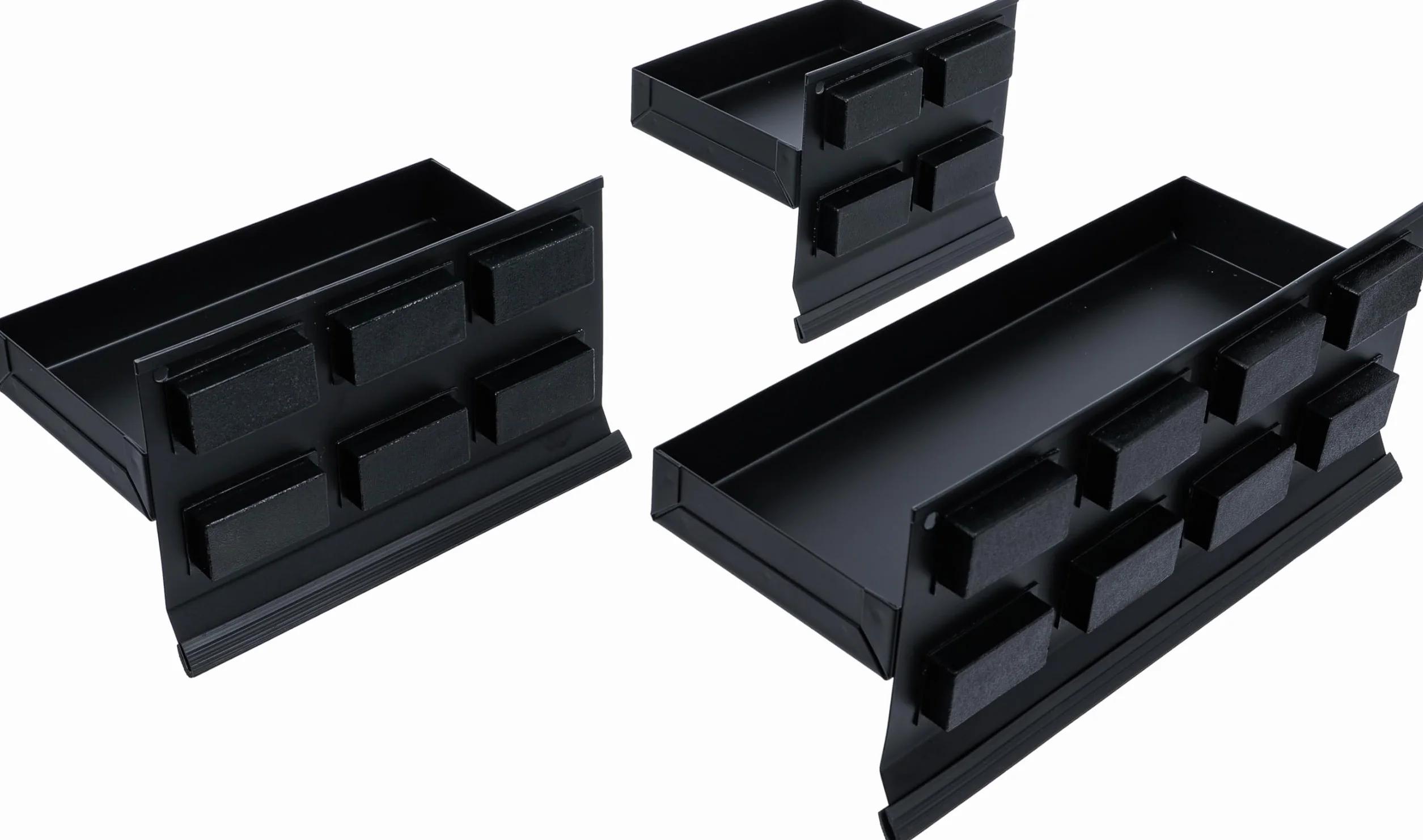 BGS 67150 | Serie di vaschette portaminuteria magnetiche | 150 / 210 / 310 mm | 3 pz.