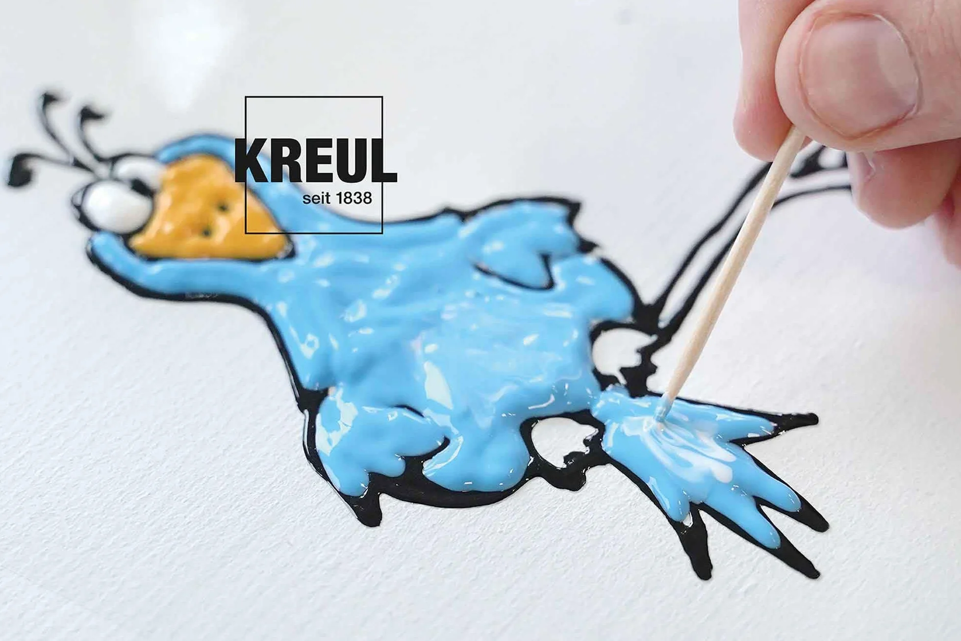 KREUL 42774 Colore per finestre Nero 80 ml Vernice per contorni