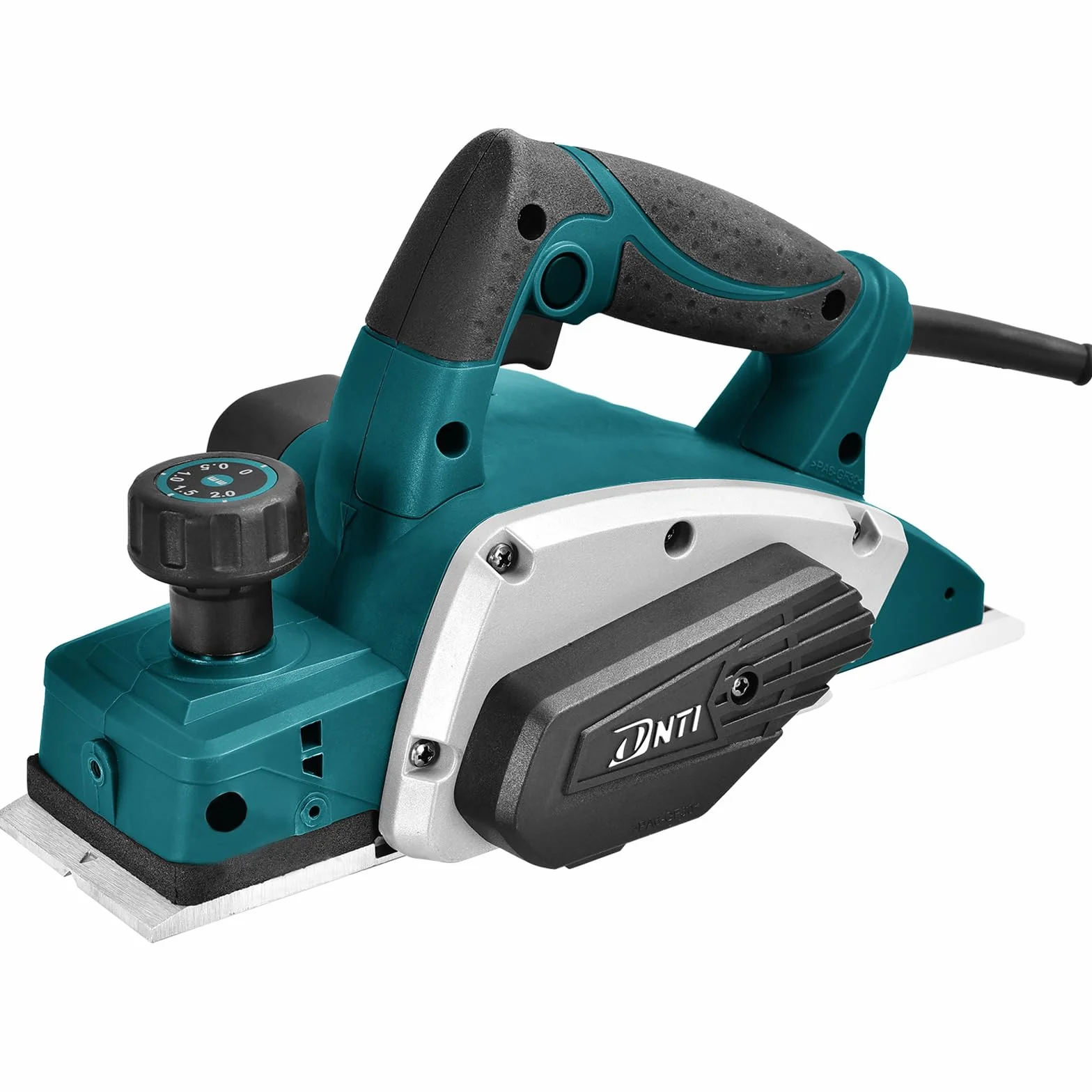DNTI pialla elettrica per legno Tensione 220-240V Potenza 620 W Giri Min. 16000 Largh Pialla 82 Mm Profondità Asportazione 2 Mm Ideale per il fai da te e la lavorazione del legno 58215B