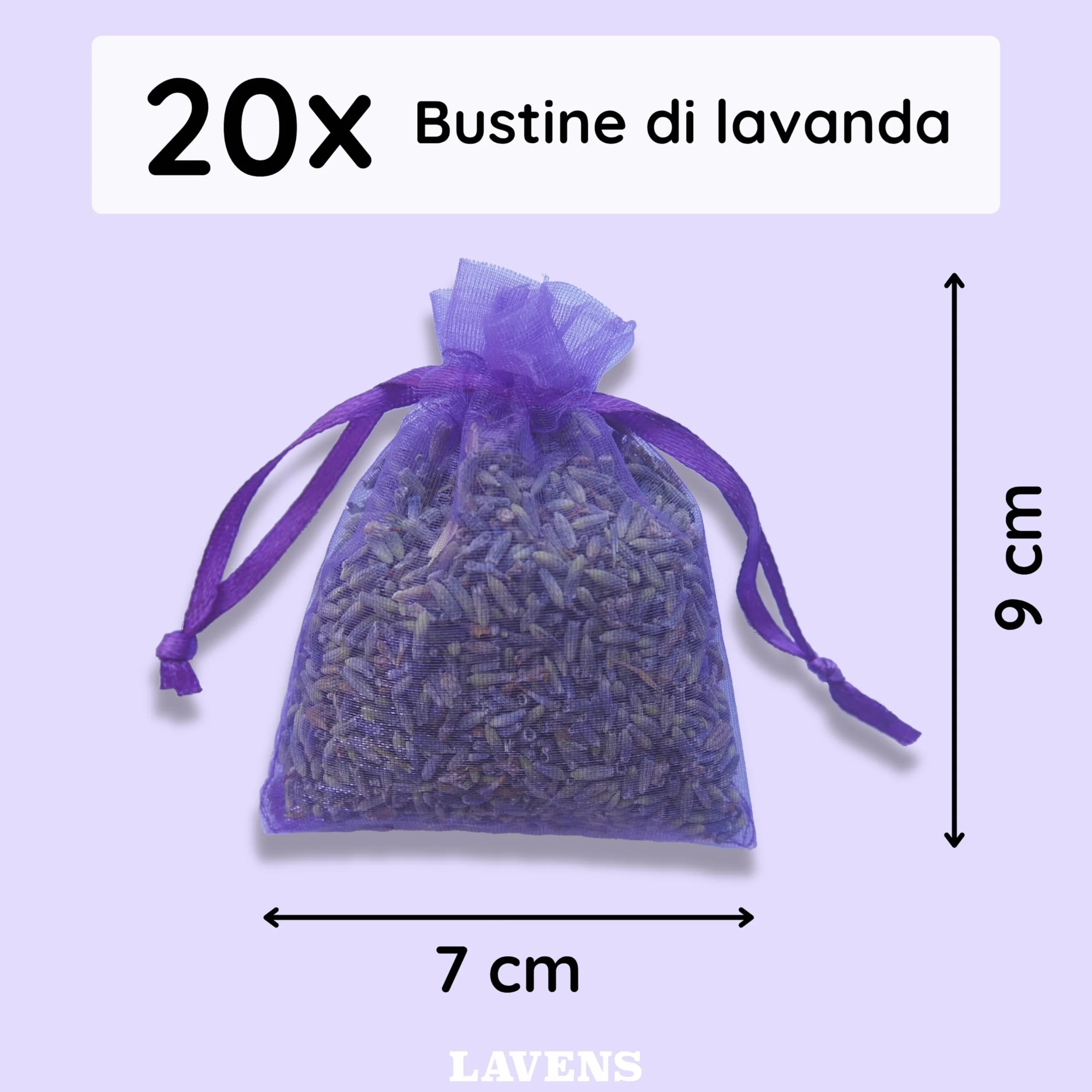 Sacchetti profumati alla lavanda Provenza Francia - Bustina per guardaroba biancheria ripostiglio