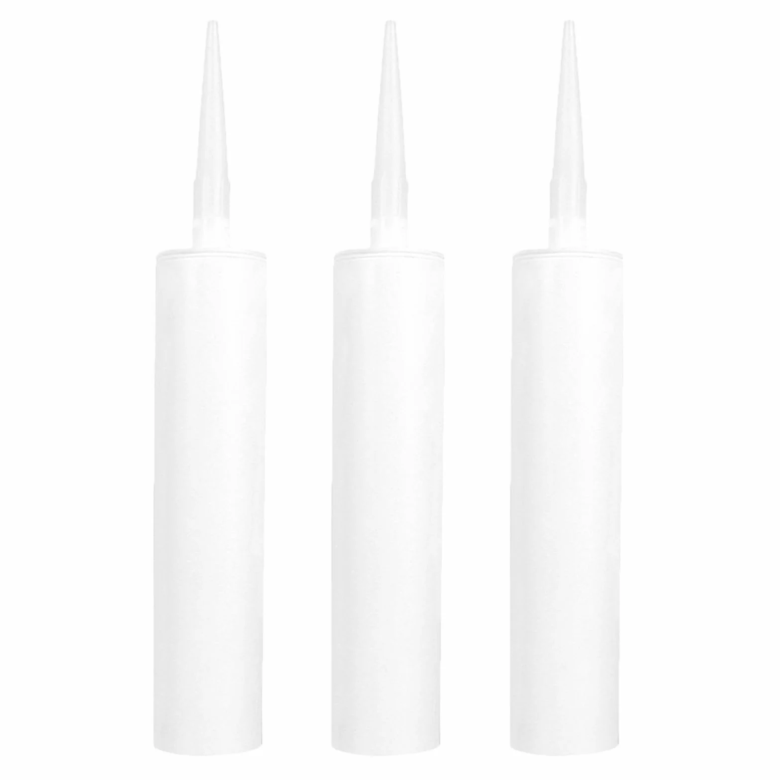 3pezzi Tubi Vuoti per Sigillanti Riutilizzabili Cartucce Siliconiche Vuote per Calafataggio e Riparazioni Design Resistente e Maneggevole per Crepe Piastrelle e Adesivi Casa