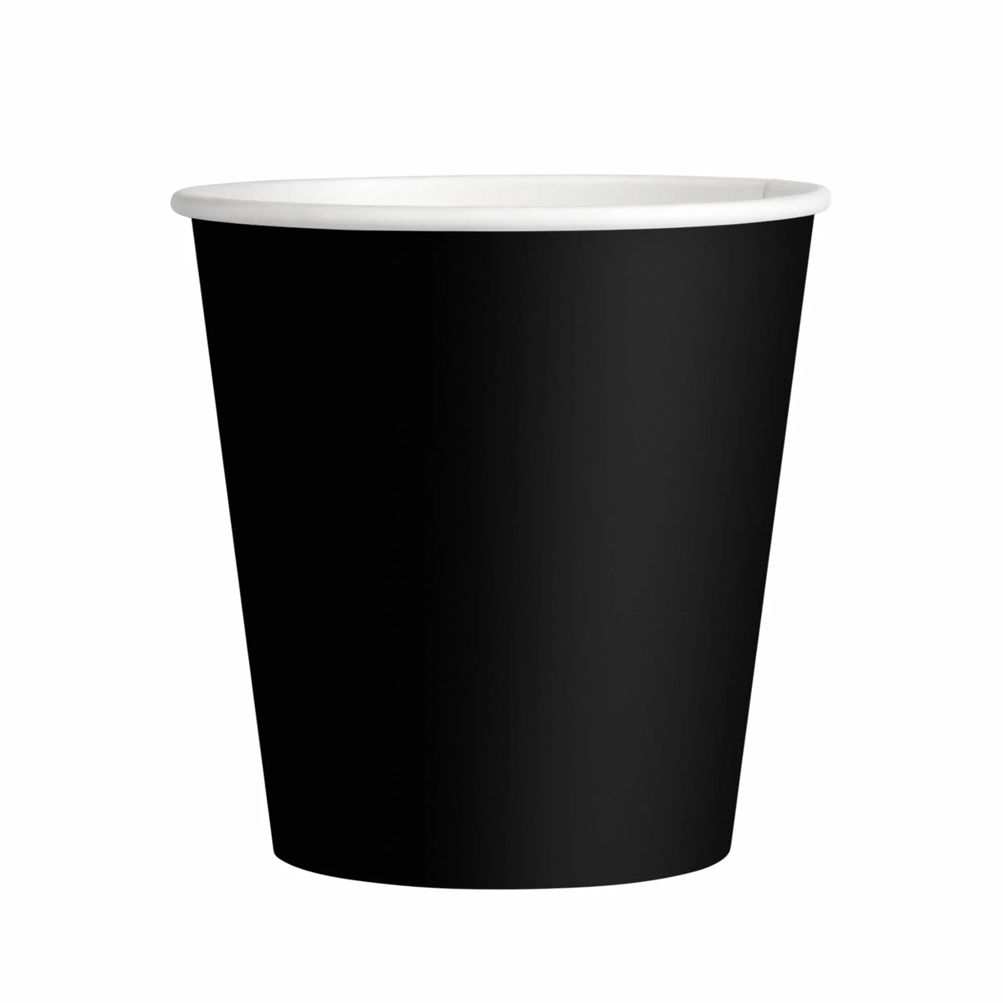 Cubex Professional 500 Bicchieri in Carta da 75 ML Neri, Riciclabili per Caffè e Bevande