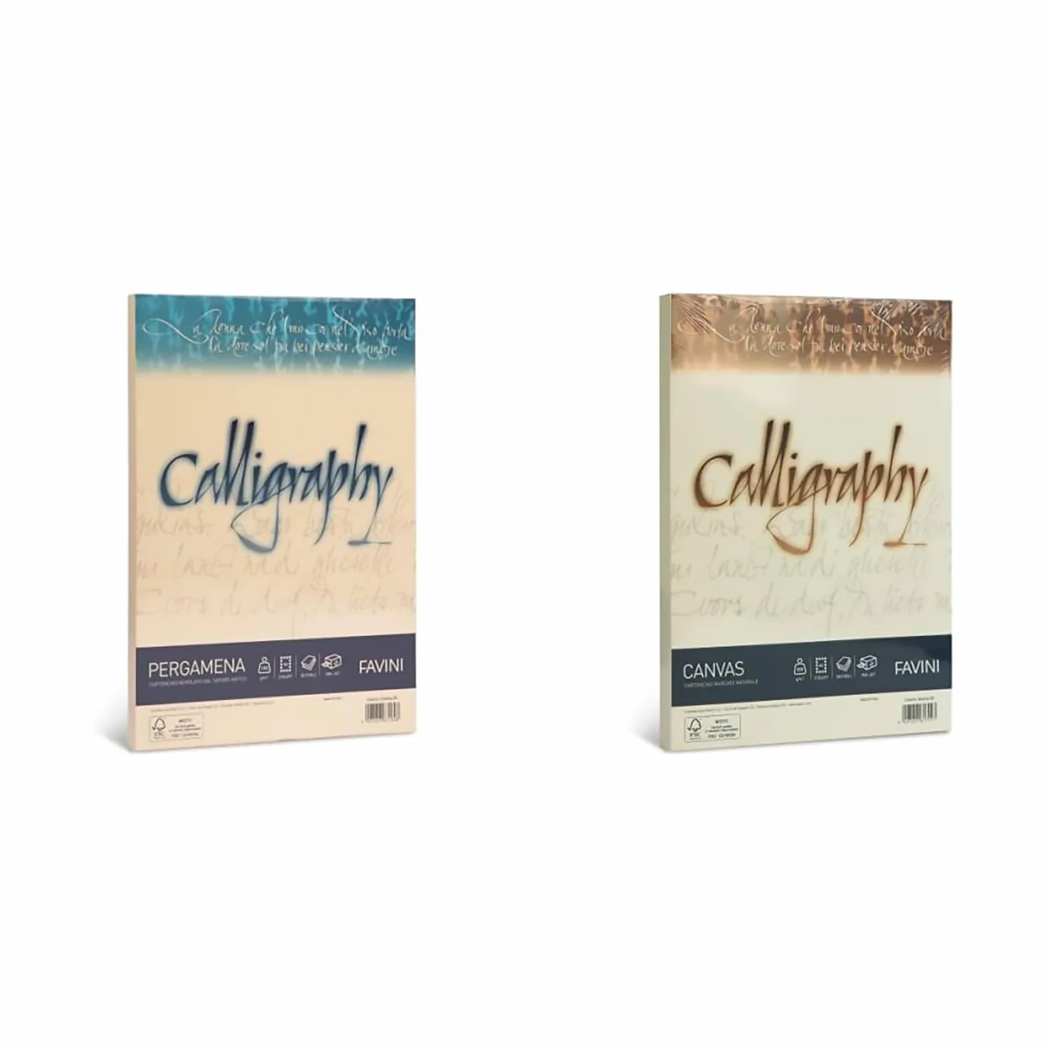 Favini A692084 Calligraphy Pergamena Liscio, 50 Fogli