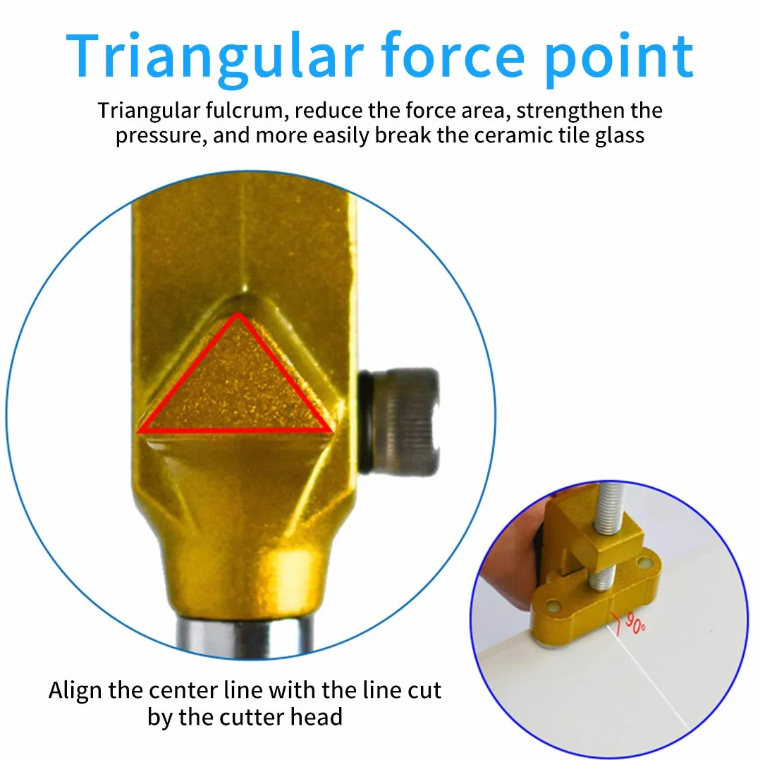 Tagliapiastrelle Manuale in Vetro Tile Glass Cutting Tool 2 in 1 con 2 Lame in Acciaio al Tungsten, Vetro, Specchi, Piastrelle, Piastrelle Smaltite per il Taglio del Vetro