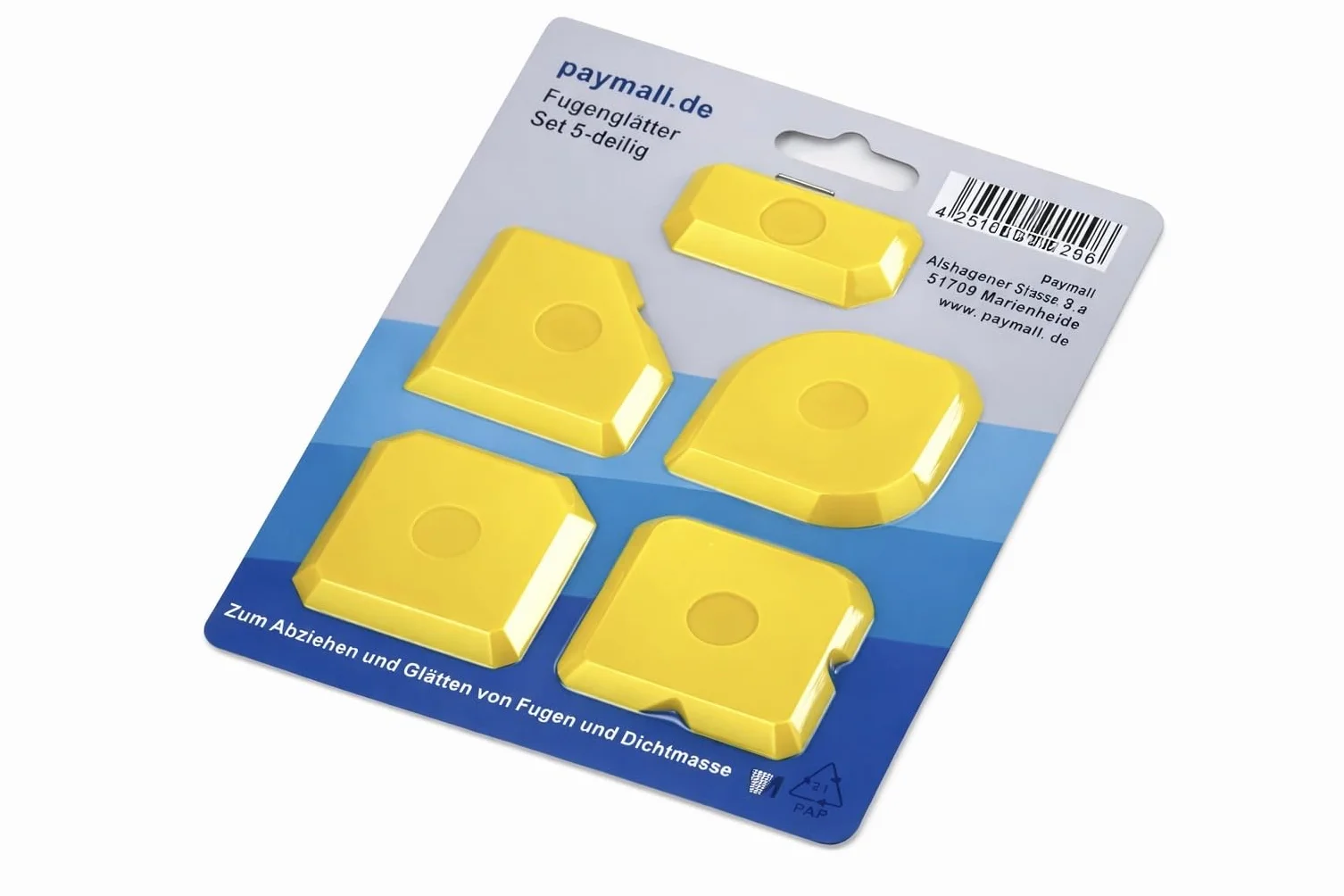 Set di 5 spazzole per fughe, per silicone e acrilico