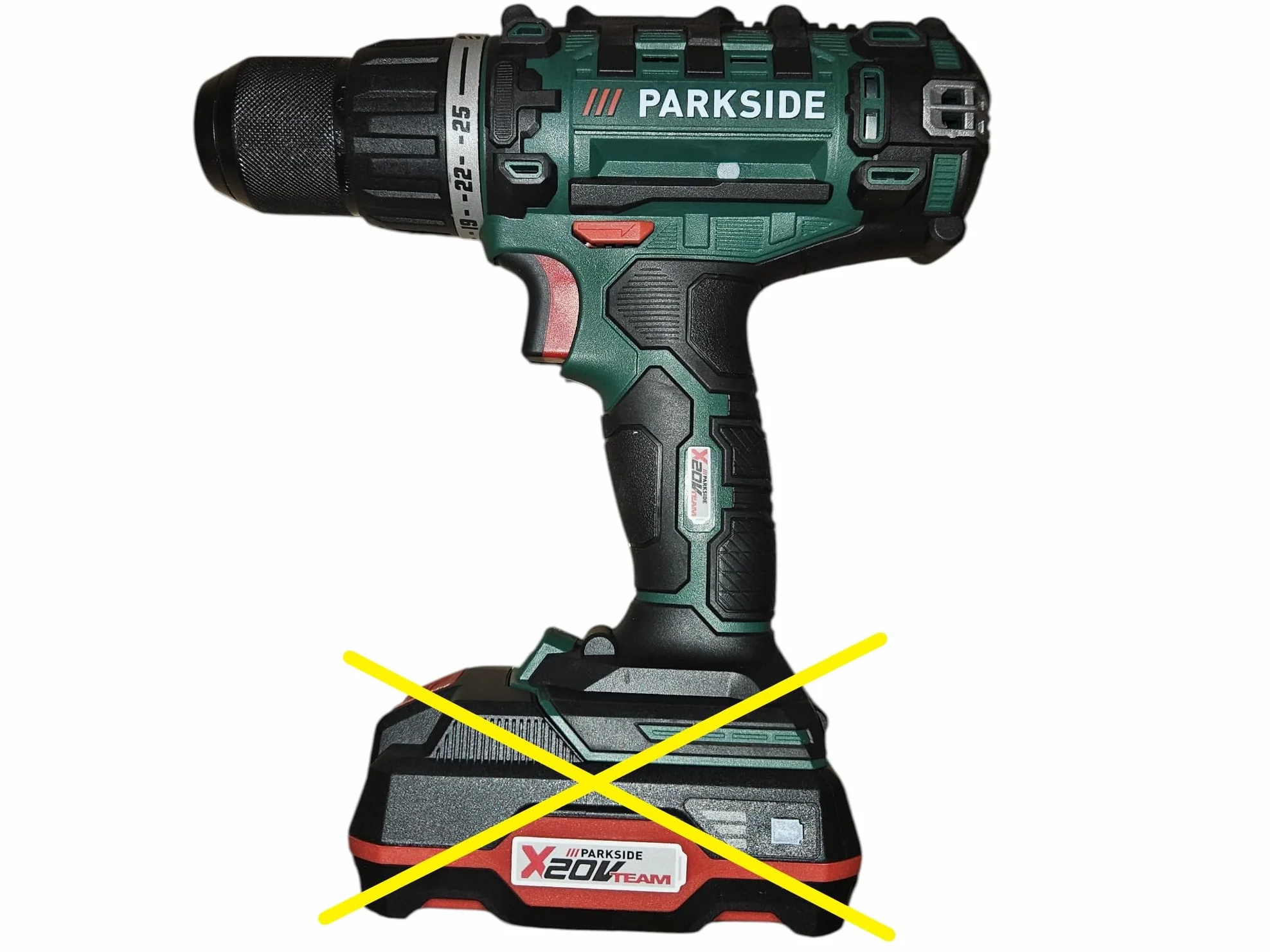 Parkside Trapano avvitatore a batteria PABS 20- Li X20V in valigetta di trasporto (senza batteria e caricabatteria)