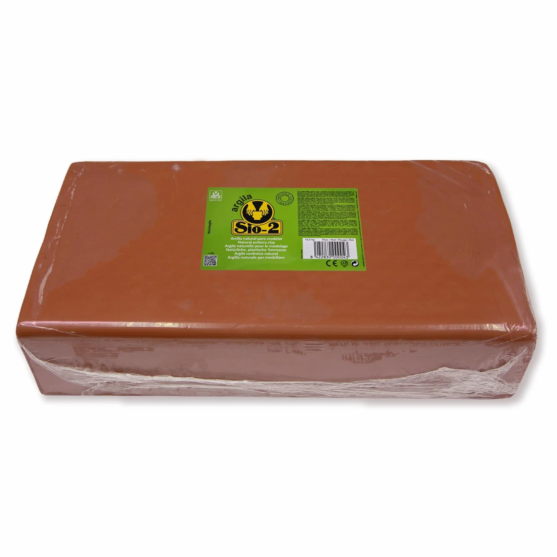 CRETA ARGILLA NATURALE - ROSSO 12,5 KG.