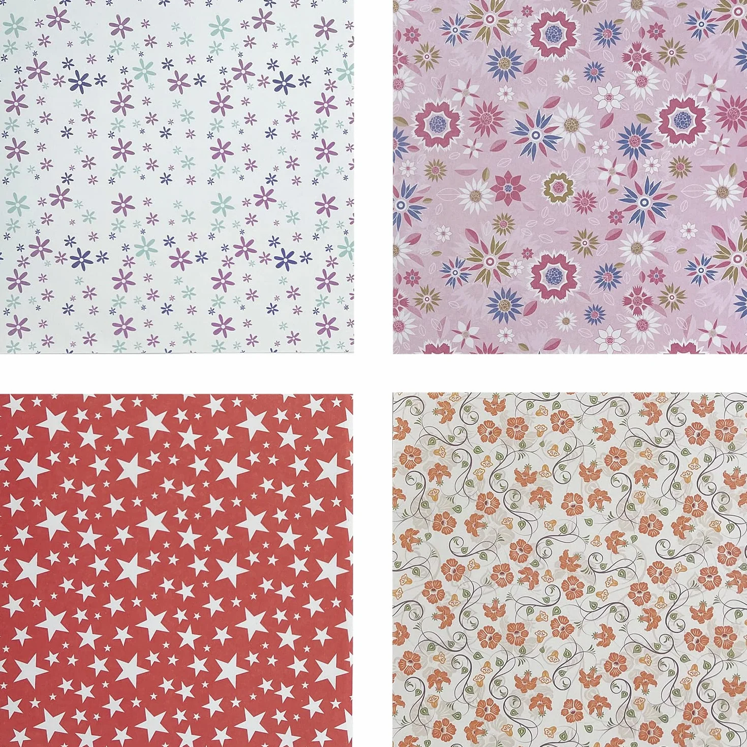 Carta pieghevole da origami - 72 fogli di carta giapponese con 12 motivi diversi 14 x 14 cm Quadrati Carta Colorati unilaterale per progetti artistici e artigianali fai da te per bambini e adulti