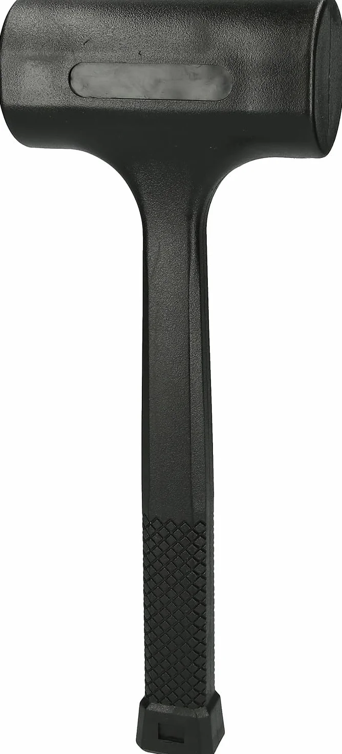 KS Tools 140.5258 Mazzuola in Gomma, Antirimbalzo, in Solido Poliuretano-Fibra di Vetro, Peso 1.540 G