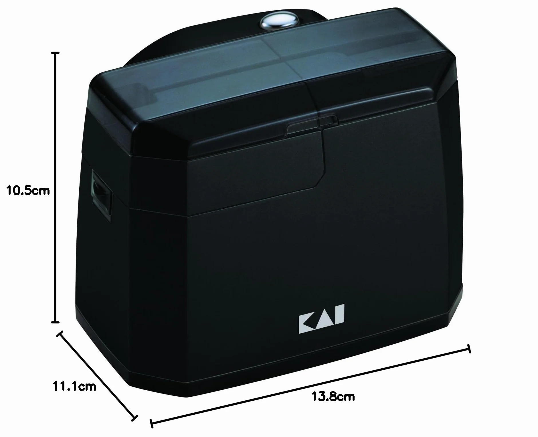 KAI Affilacoltelli elettrico 15° angolo AP-118S con unità di affilatura in ceramica, piedini antiscivolo, dimensioni 13,8 x 11,1 x 10,5 cm Inclusa unità di lucidatura affilatura estrema affilacoltelli