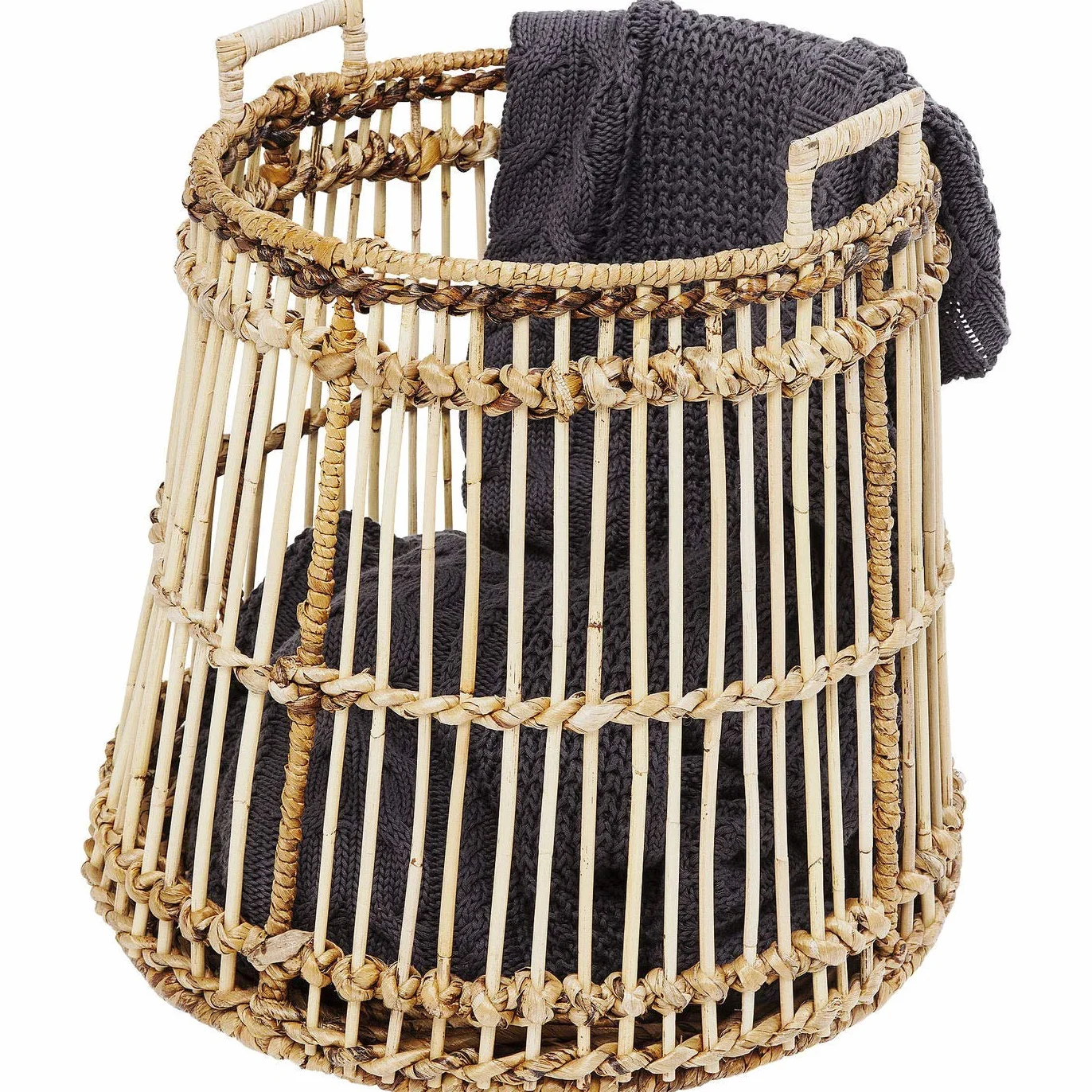 Kare Cestino Village Handle Ø 51 cm Naturale