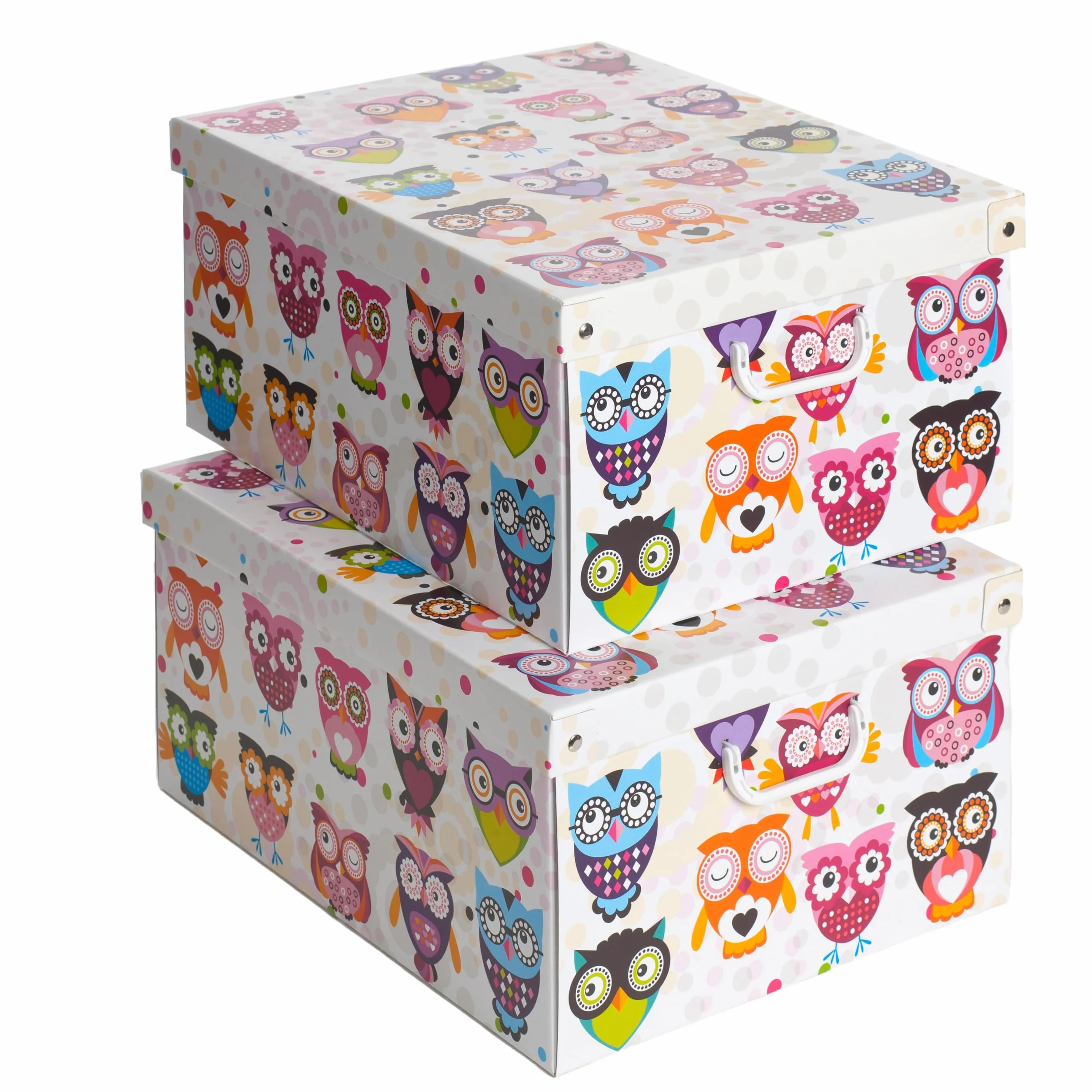 Lavatelli Set 2 pezzi Scatole armadio in cartone organizer vestiti biancheria 49x40xh24 cm