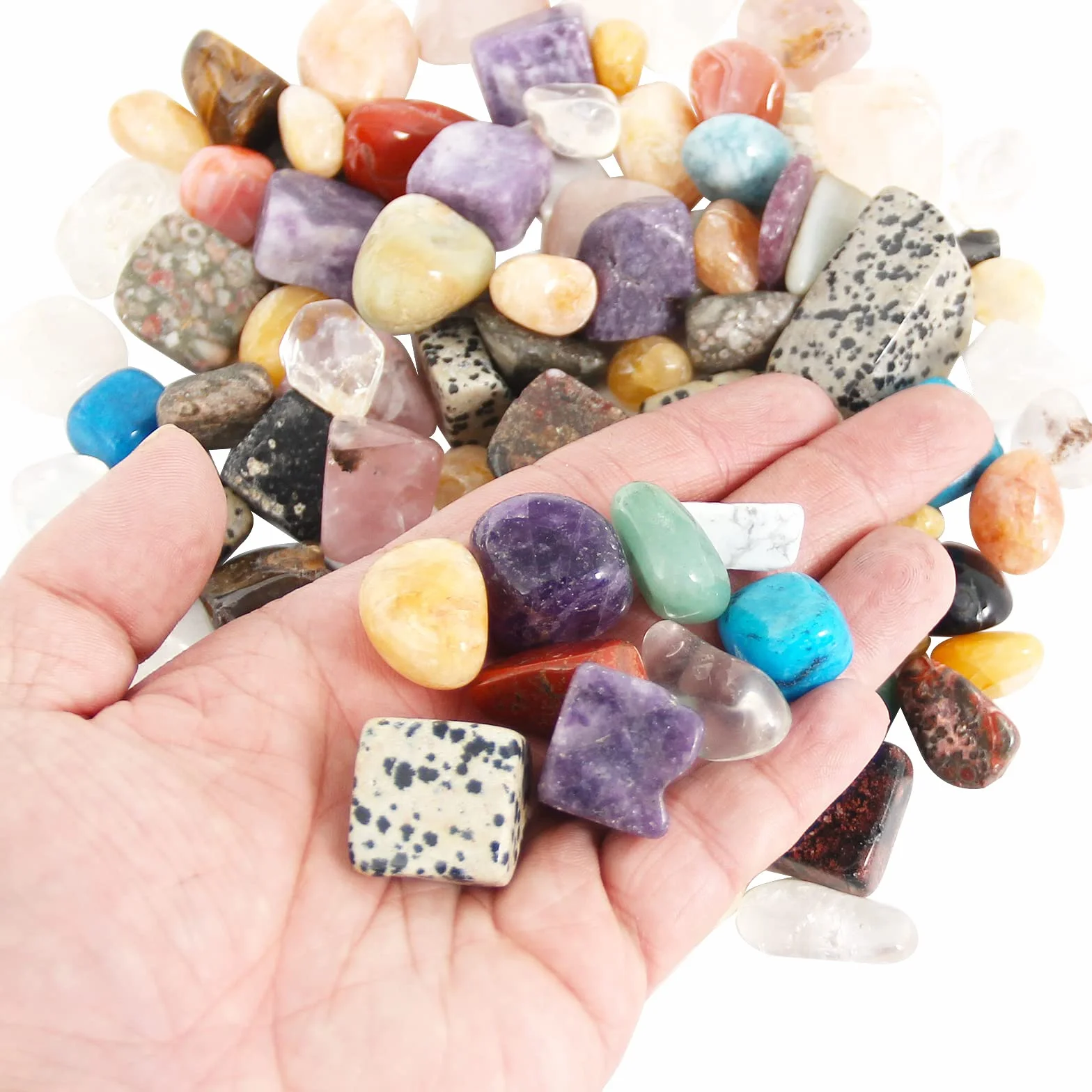 Pietre di Cristallo Naturali Medie 500 g – Cristalli Lucidati per Reiki Guarigione Artigianale